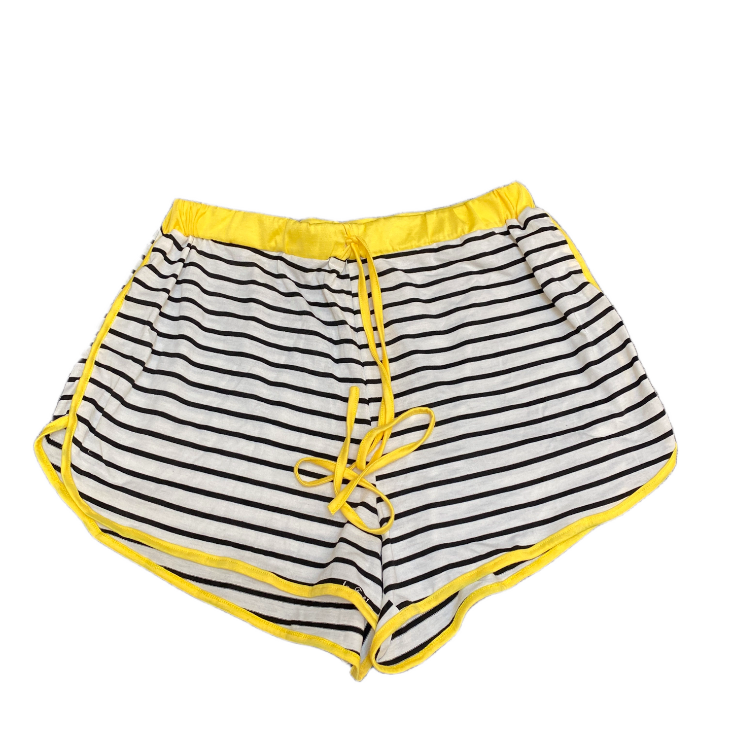 Running Sprinter Shorts Womens XL 31" Waist Multi Striped Athletic Dolphin Hem