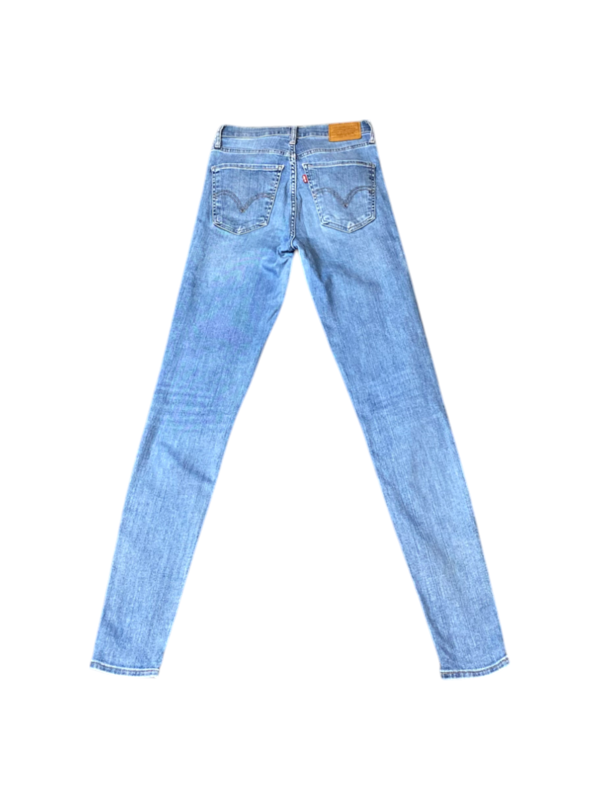 Levi's Jeans Womens 25W 32L Blue Denim Red Tab Skinny Leg Slim Comfort Stretch