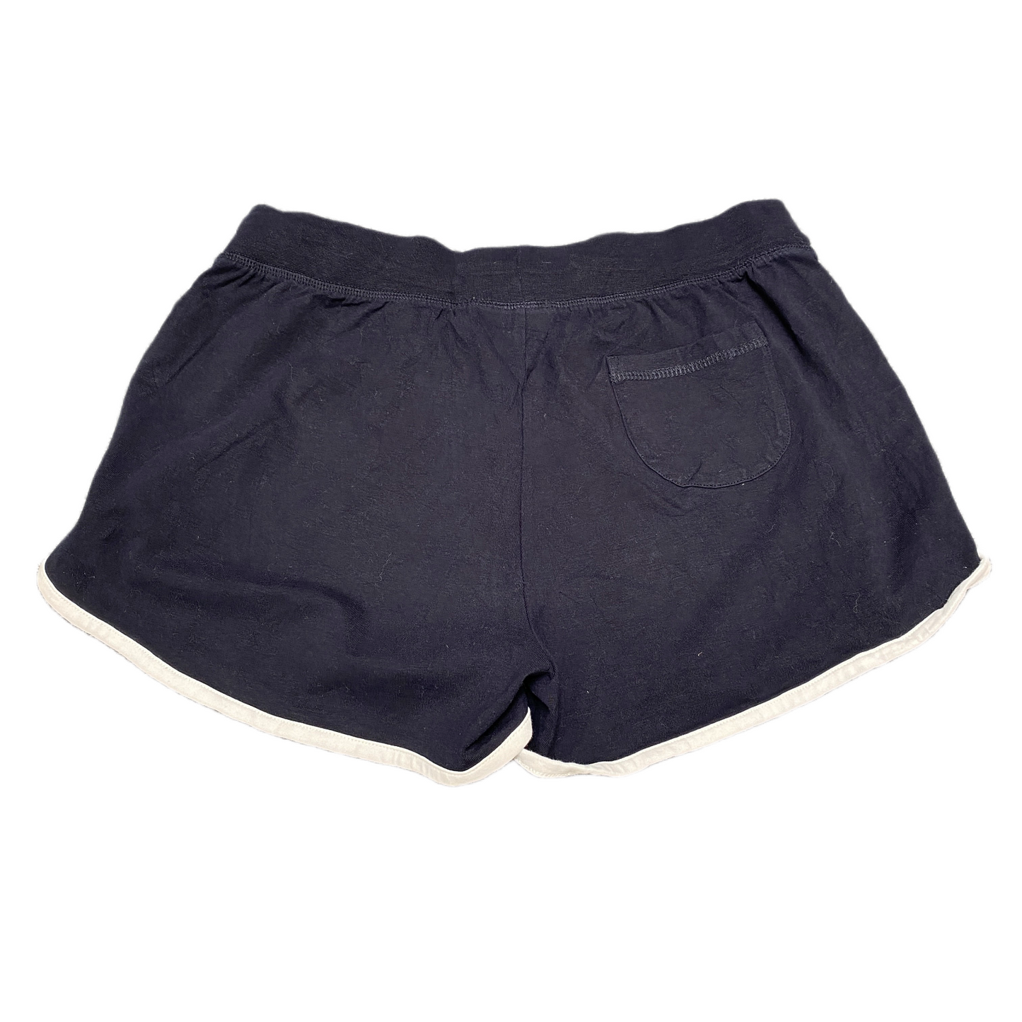 Running Sprinter Shorts Womens M 28" Waist Navy Athletic Gym Workout Dolphin Hem