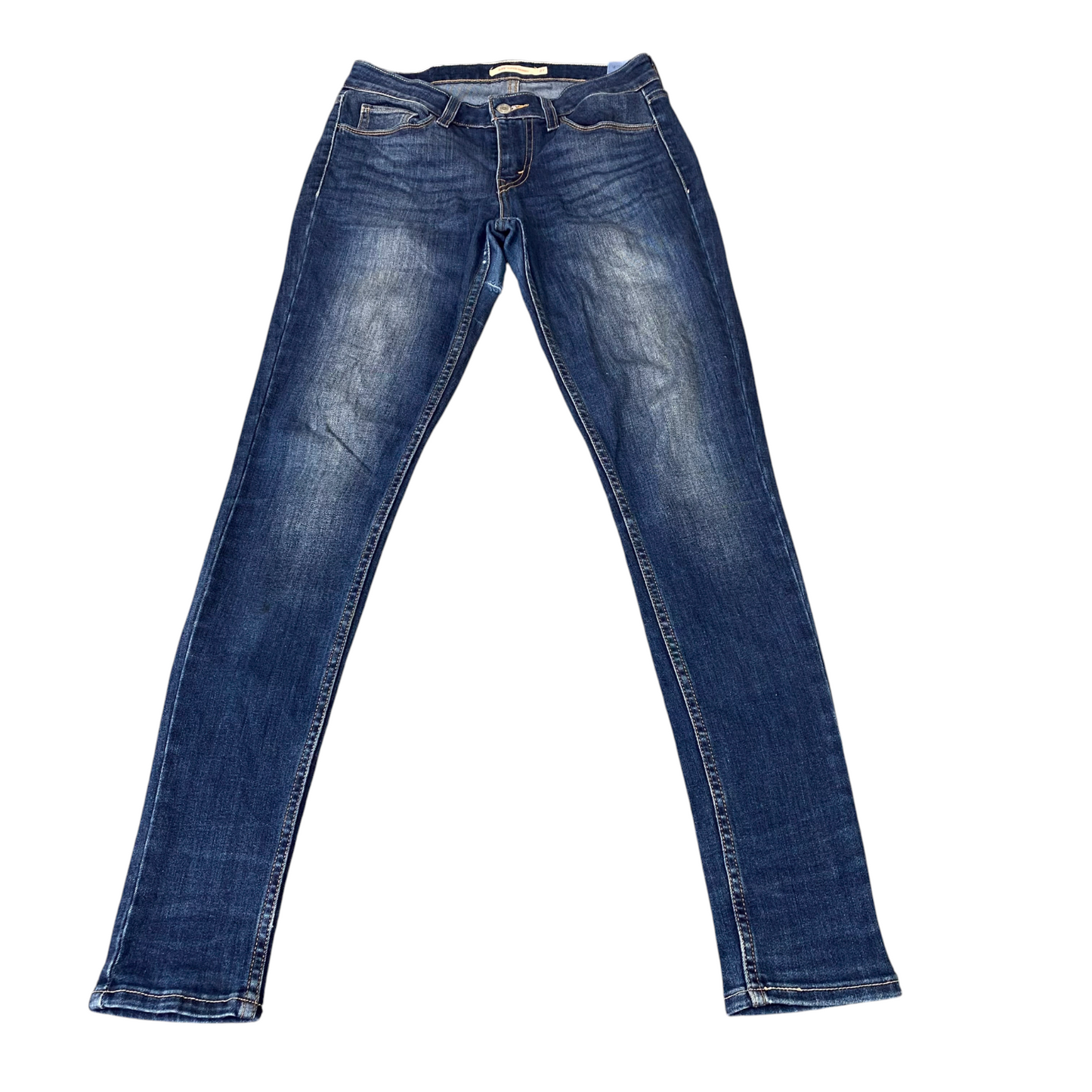 Levi's Jeans Womens 27W 31L Blue Denim Premium Faded Stretch Slim Fit Skinny Leg