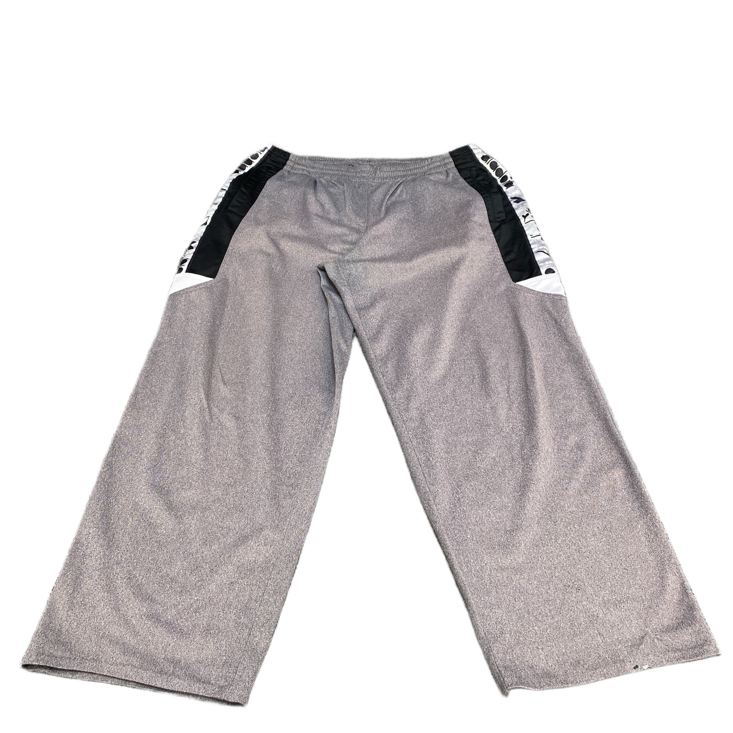 Diadora Track Pants Fits as Womens 34" Waist Grey Heather 4-Way Stretch Trousers