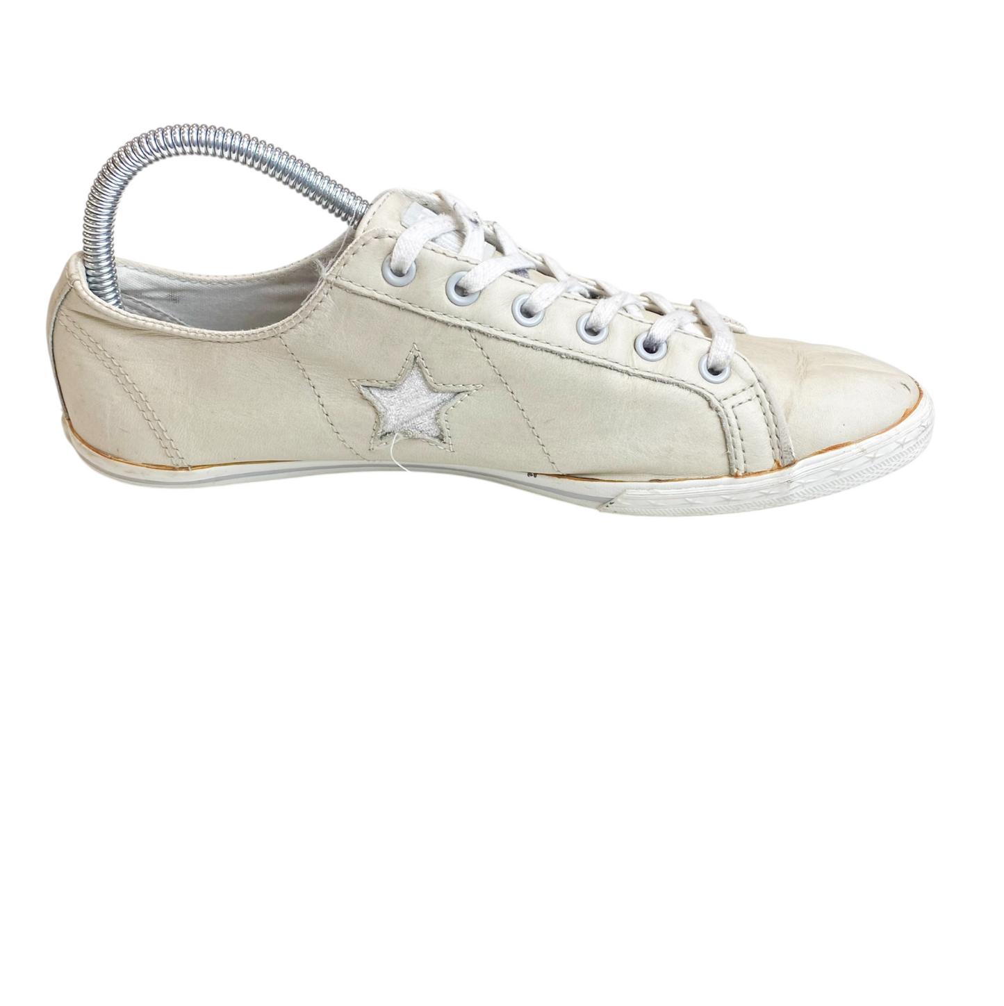 Converse One Star Slim Low Top Sneakers Unisex Mens 6.5 Womens 8 White Leather