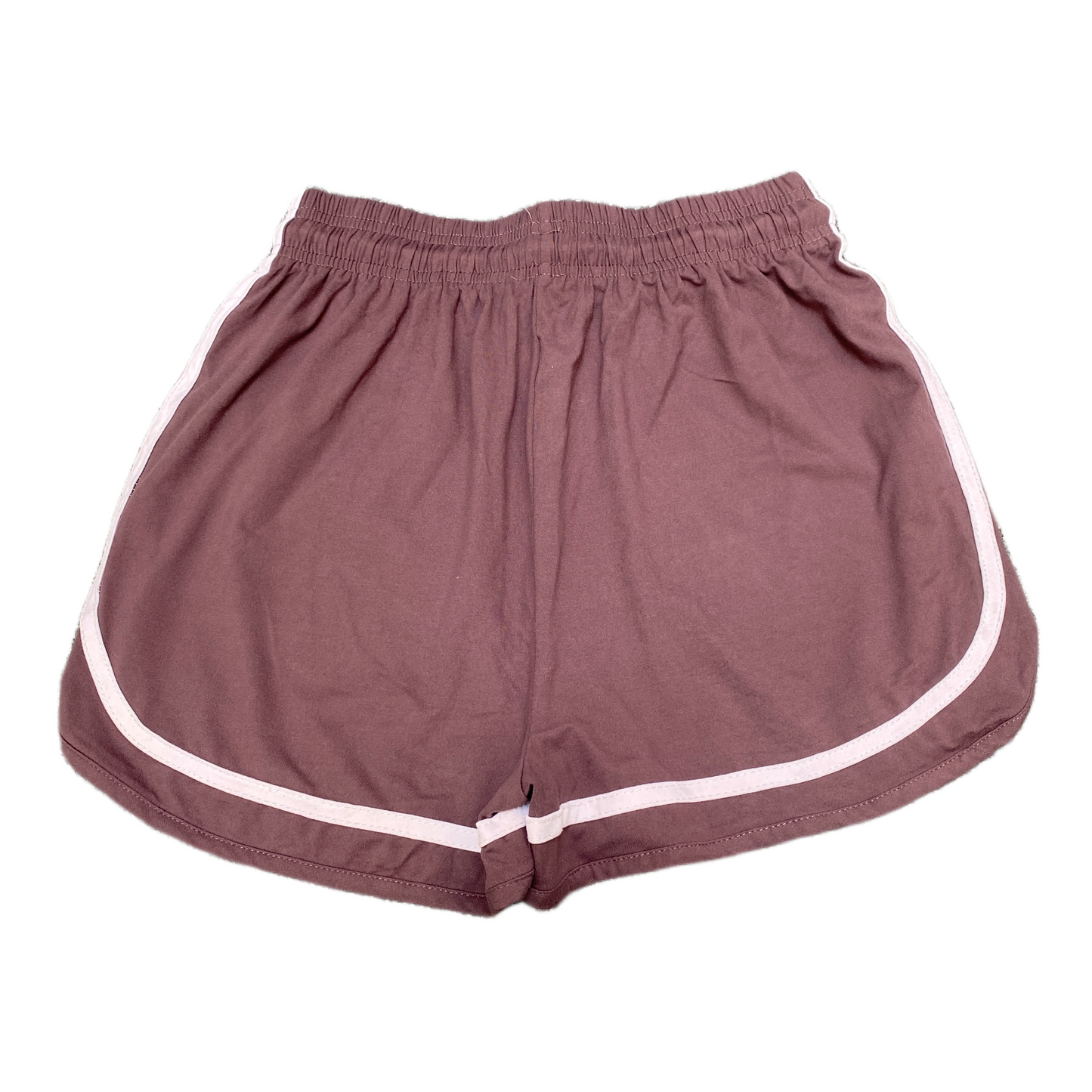 Running Sprinter Shorts Womens L/XL Maroon Athletic Gym Drawstring Dolphin Hem