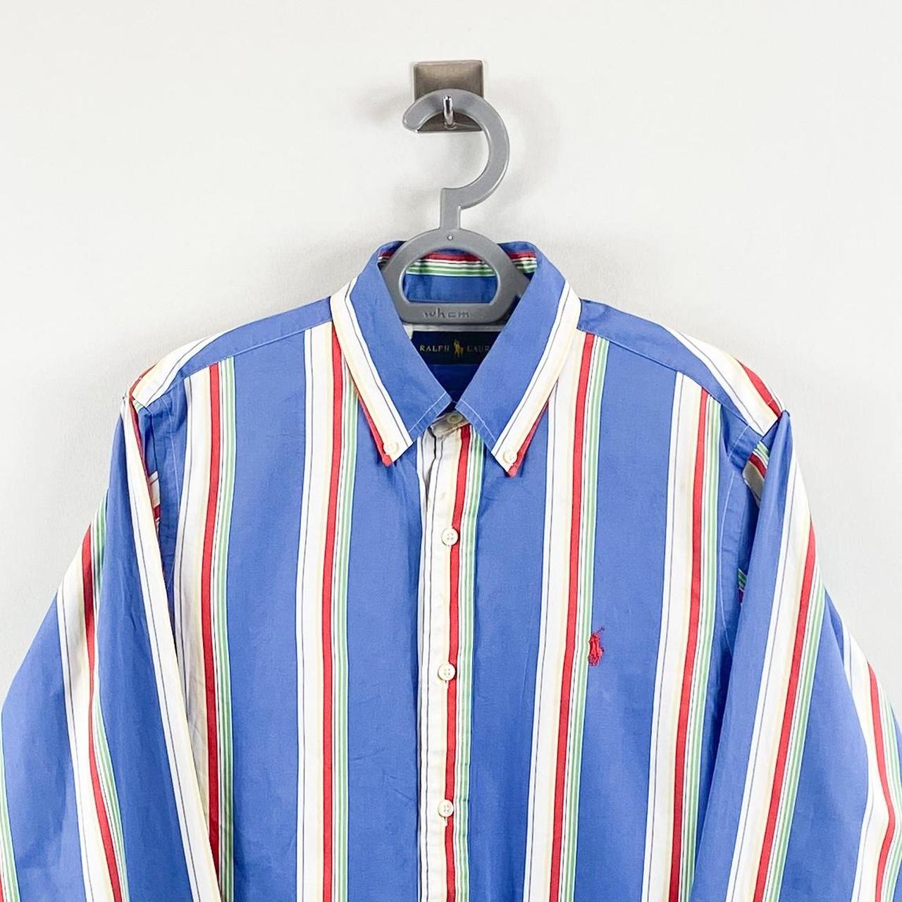 Ralph Lauren Shirt Blue Stripes Men’s S