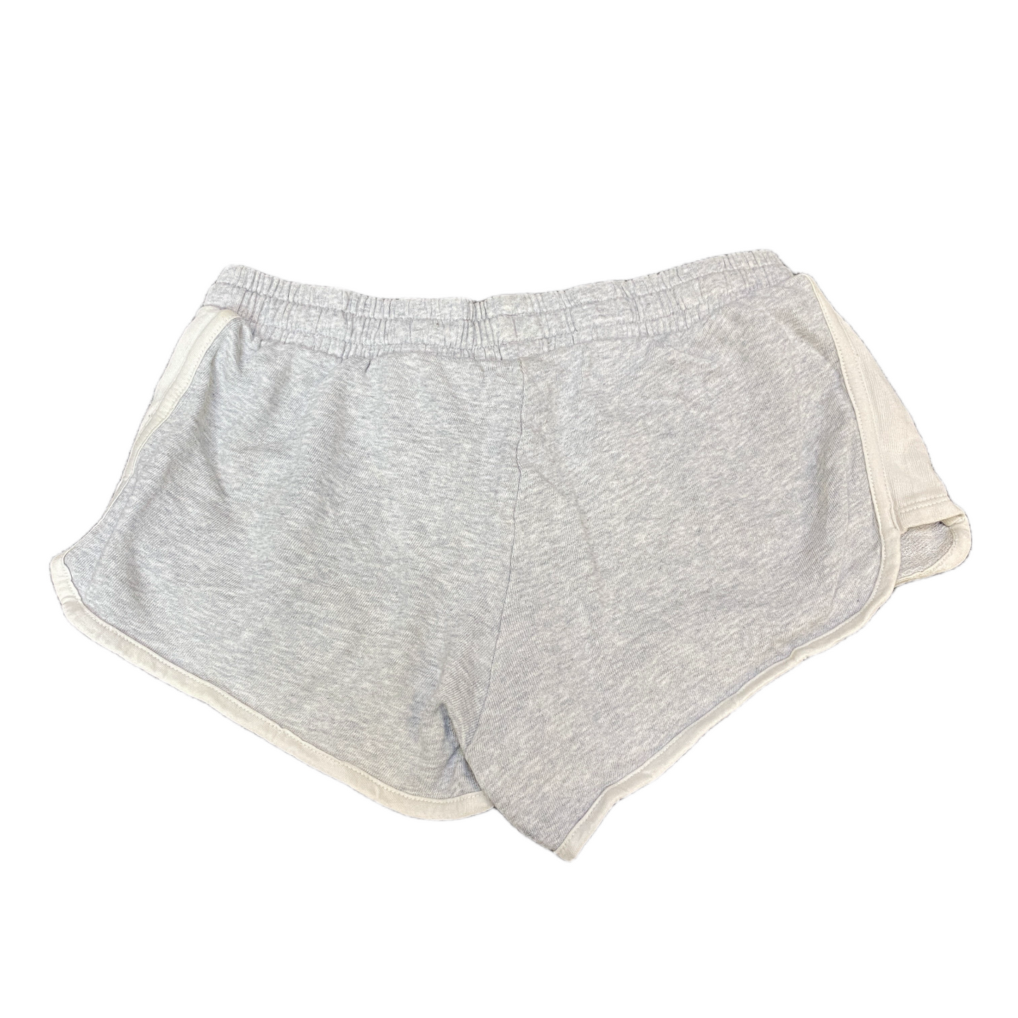 Running Sprinter Shorts Womens S 23" Waist Grey Athletic Gym Workout Dolphin Hem