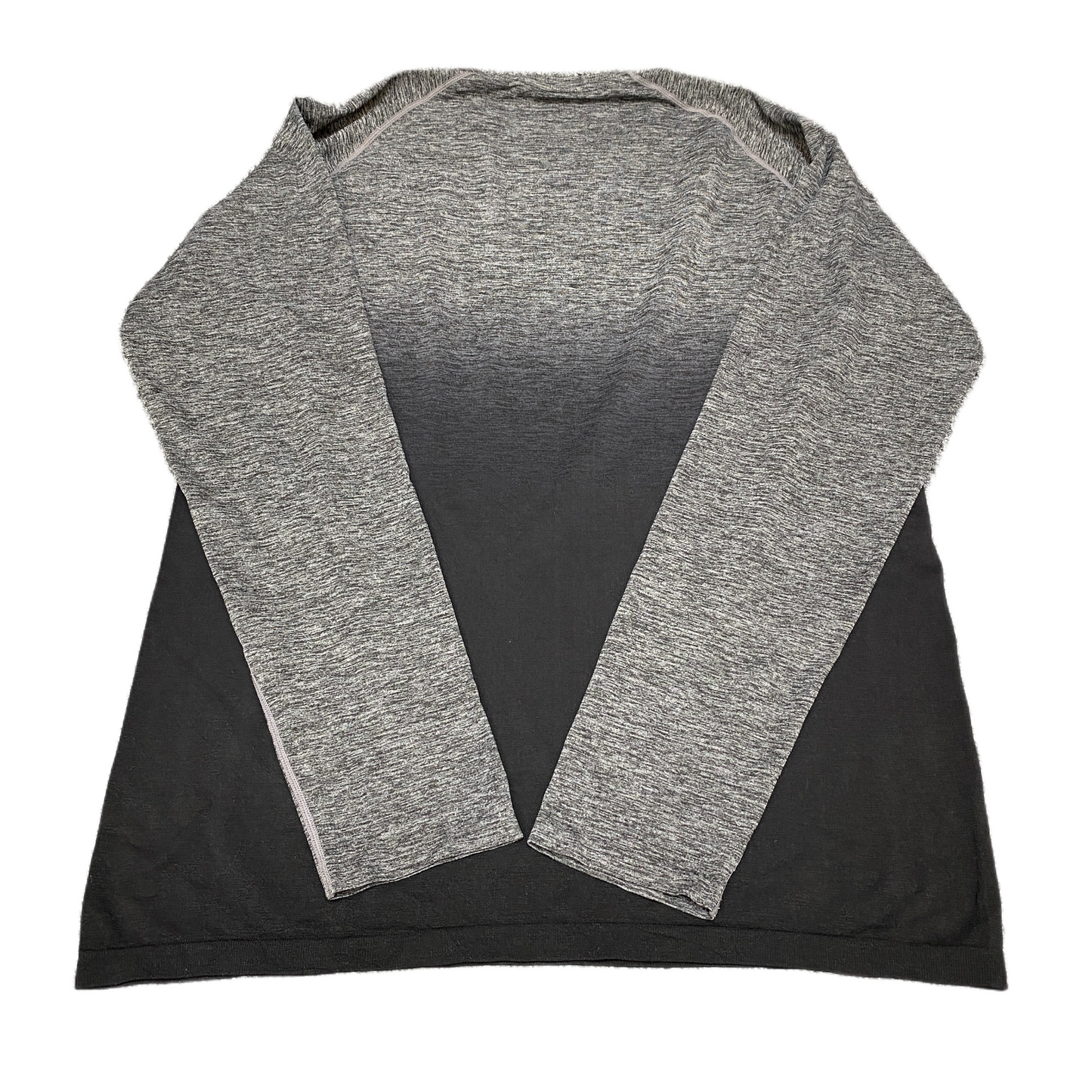 Anko Active T-Shirt Womens M Grey Ombre Gradient 4-Way Stretch Gym Training Tee