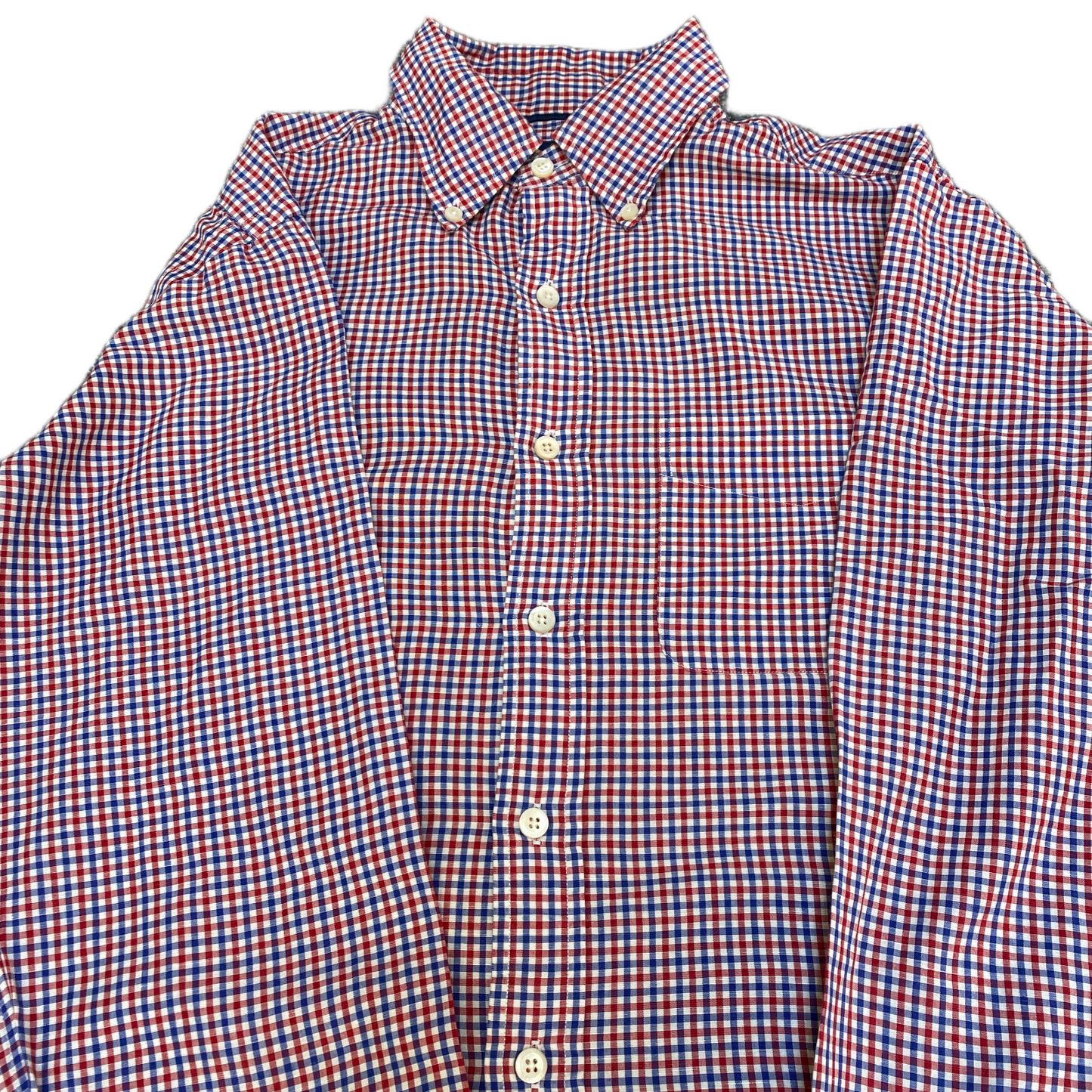 Ralph Lauren Shirt Mens Medium Multi Checkered Chest Pocket Collared Button Down