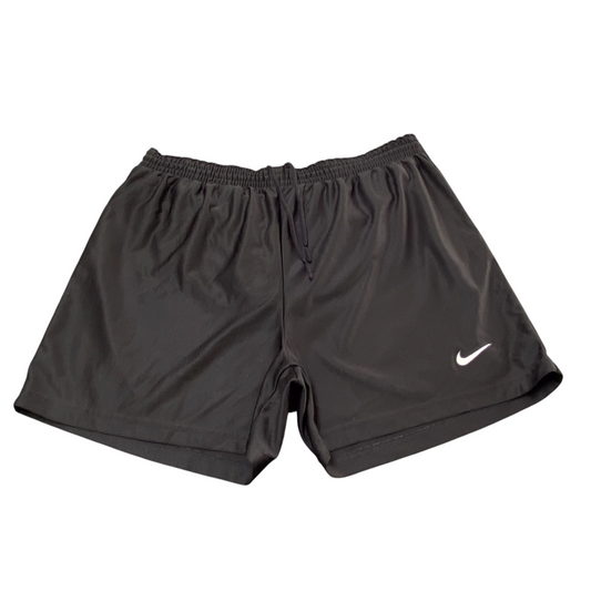 Nike Running Athletic Shorts Mens L Black Swoosh Logo Elastic Waist Drawstring