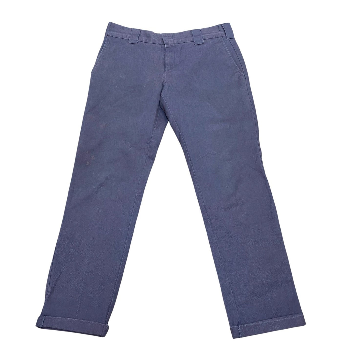 Dickies Trousers Mens Medium Blue Pockets Straight Fit Workwear Outdoor Chino