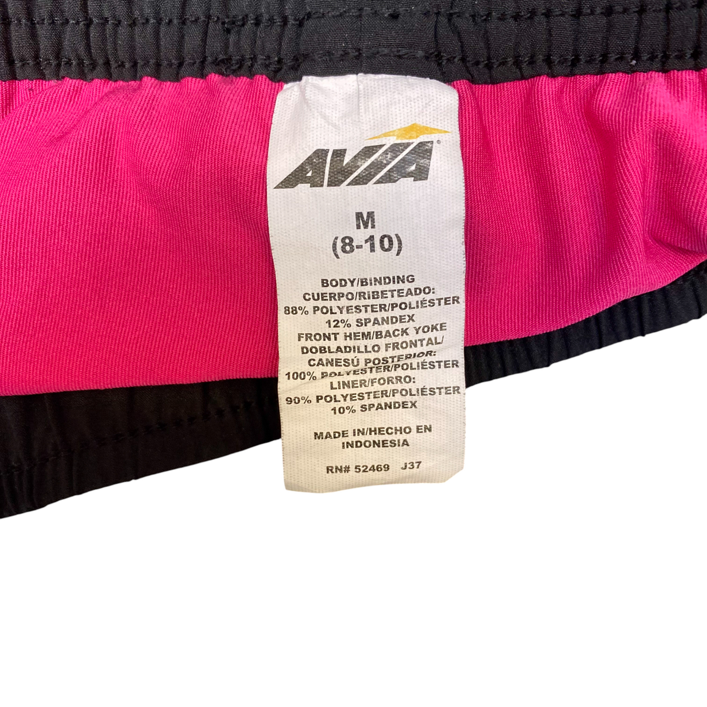 2-in-1 Running Sprinter Shorts Womens M Black Pink Mesh Athletic Elastic Waist