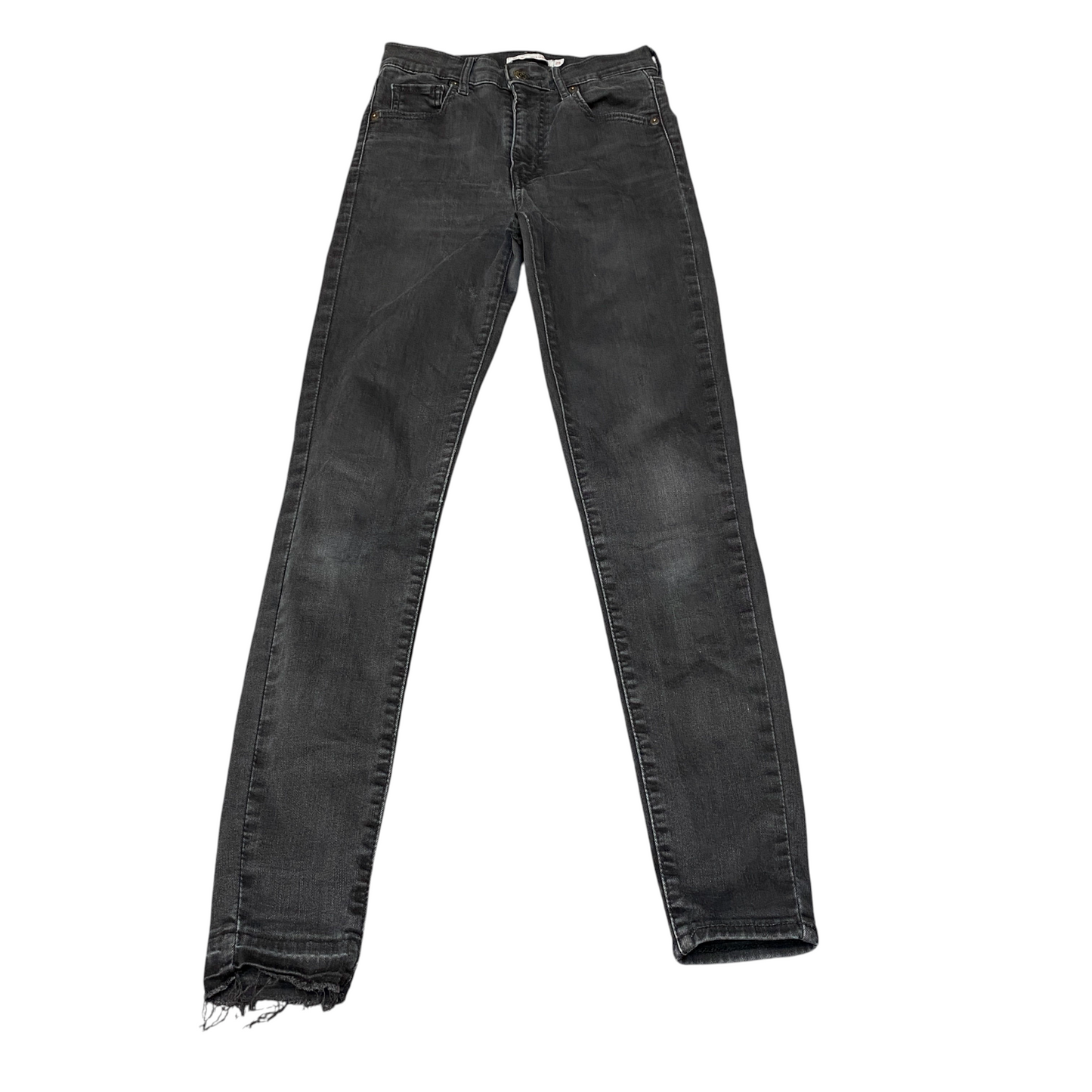Levi's Jeans Women 24" Waist Black Premium Mile High Super Stretch Skinny Leg