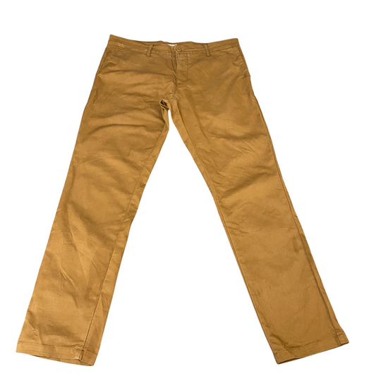 Carhartt WIP Sid Pants Mens XL Brown Work Comfort Stretch Flat Front Regular Fit