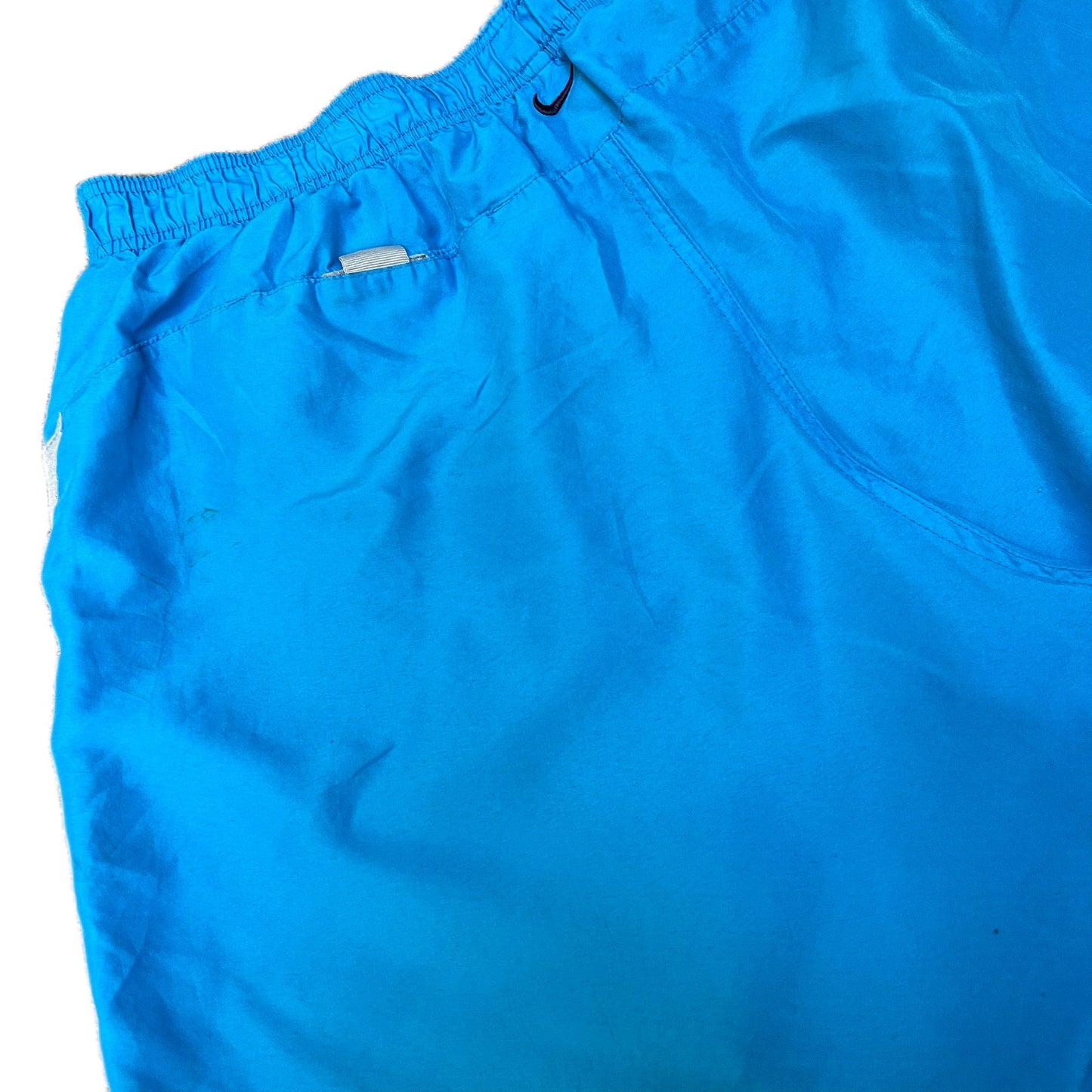 Nike Swim Board Shorts Fits as Mens S 30" Waist Blue Mesh Lined Surf Surfing
