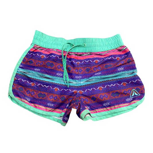 Running Sprinter Shorts 25W Multicoloured Patterned Elastic Waist Drawstring