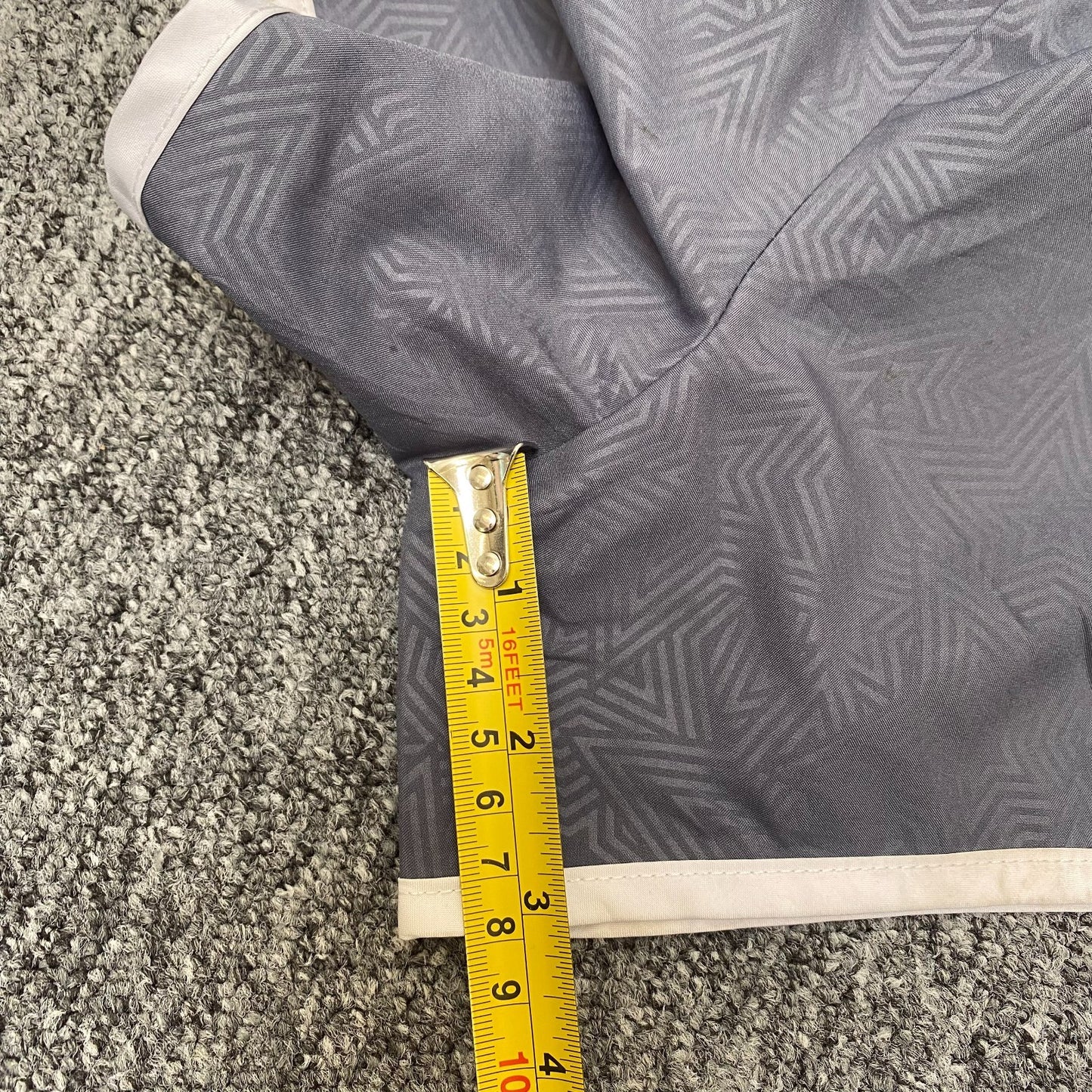 Active Running Sprinter Shorts Womens Large Grey Gym Athletic Fit Elastic Waist