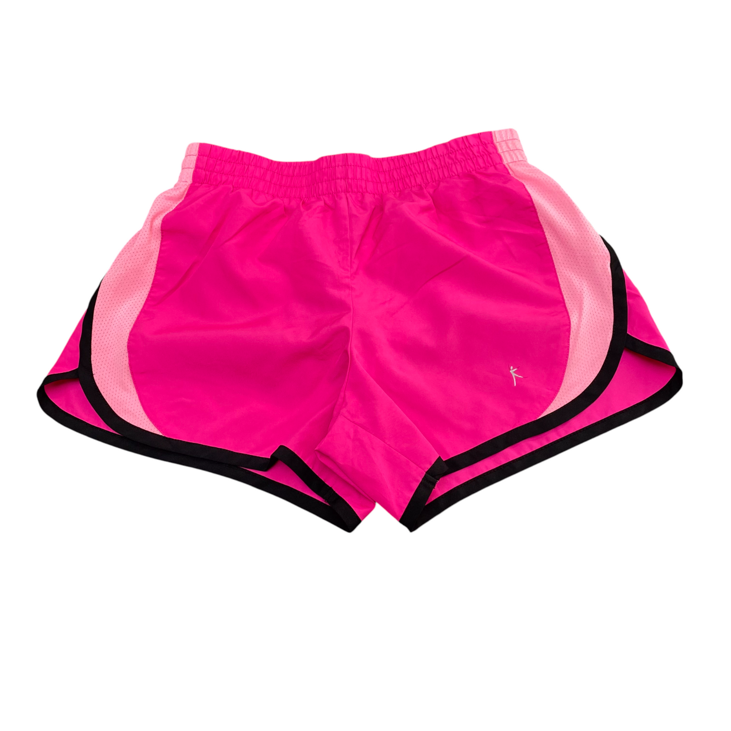 Running Sprinter Shorts Womens Large Pink Elastic Waist Athletic Fit Dolphin Hem