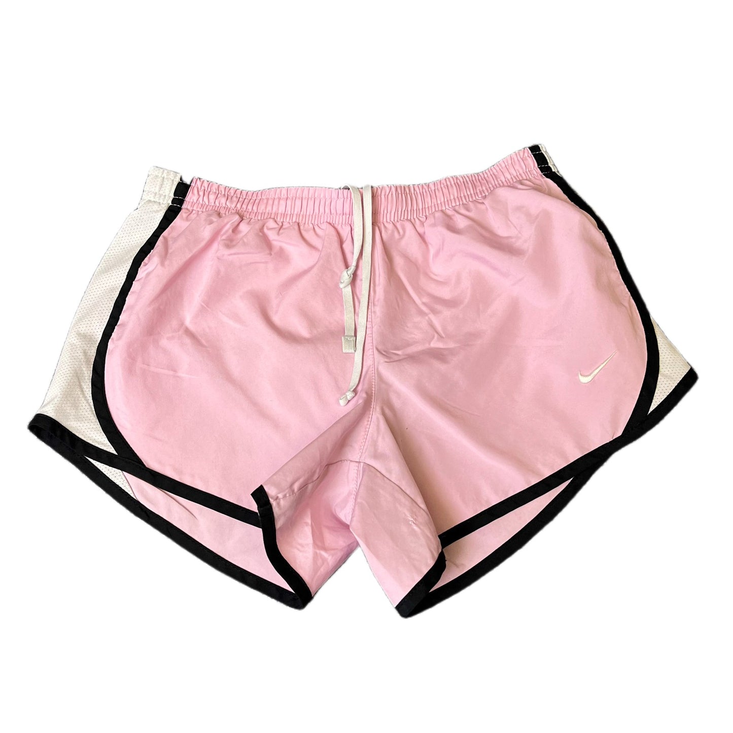 Nike Running Sprinter Shorts Fits as Womens S 25" Waist Pink Workout Dolphin Hem