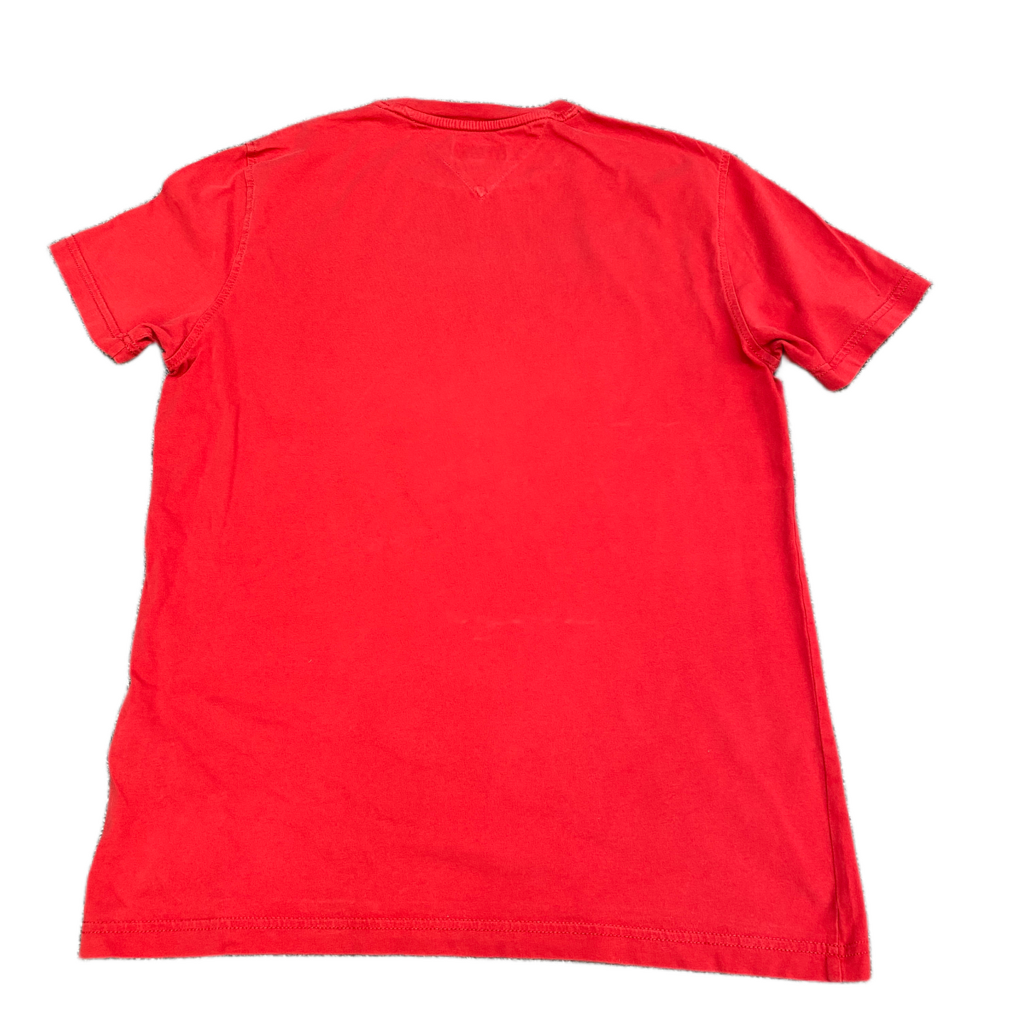 Tommy Hilfiger Shirt Mens Medium Red Extra Slim Fit Stretch Embroidered Logo Tee