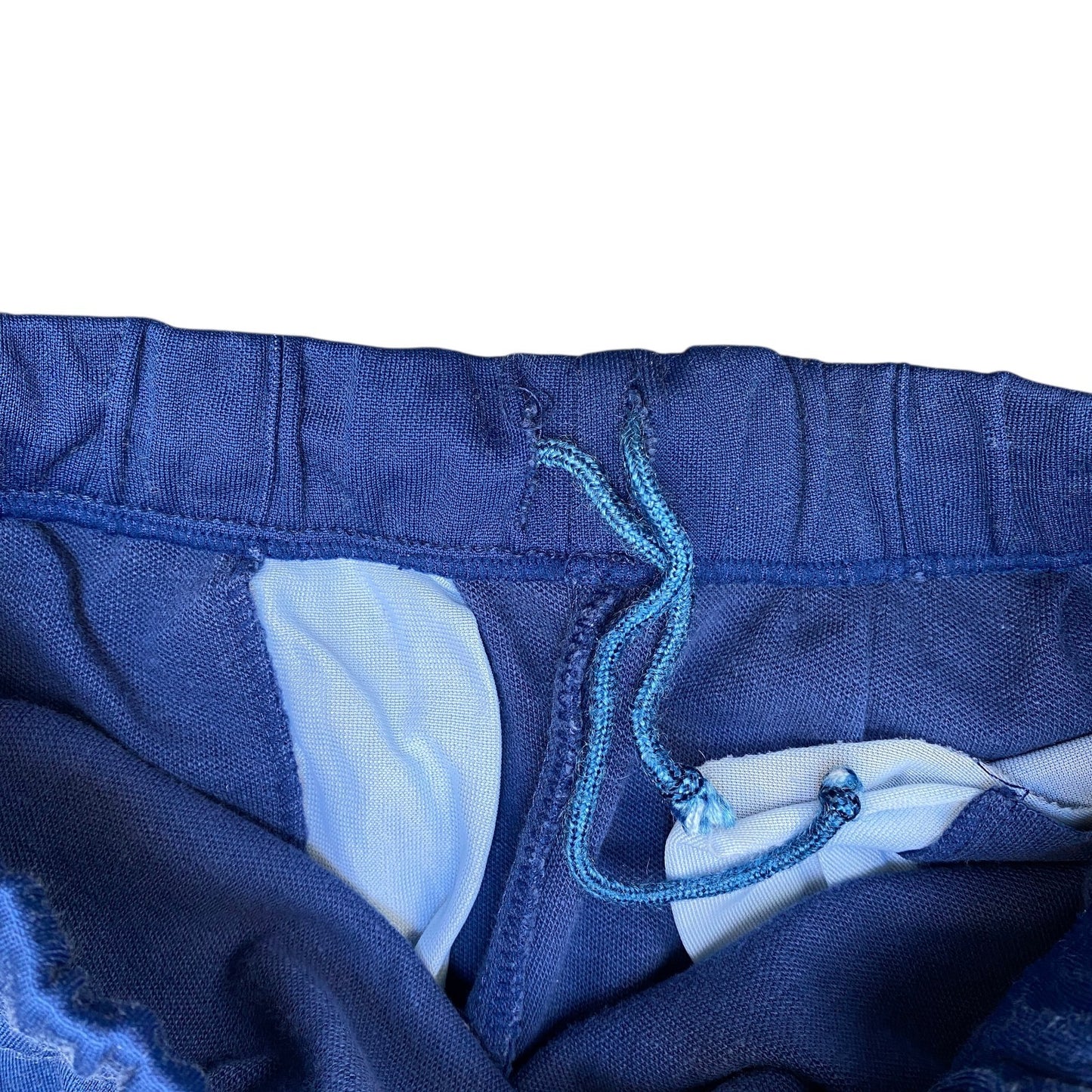 Adidas Joggers Fits as Women 24" Waist Blue Running Gym Training Pull On Trouser