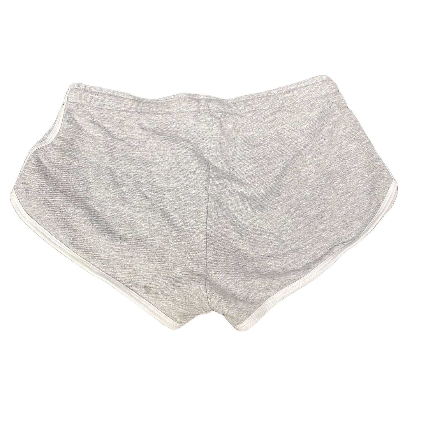 Running Sprinter Shorts Womens S 28" Waist Grey Gym Workout Stretch Drawstring