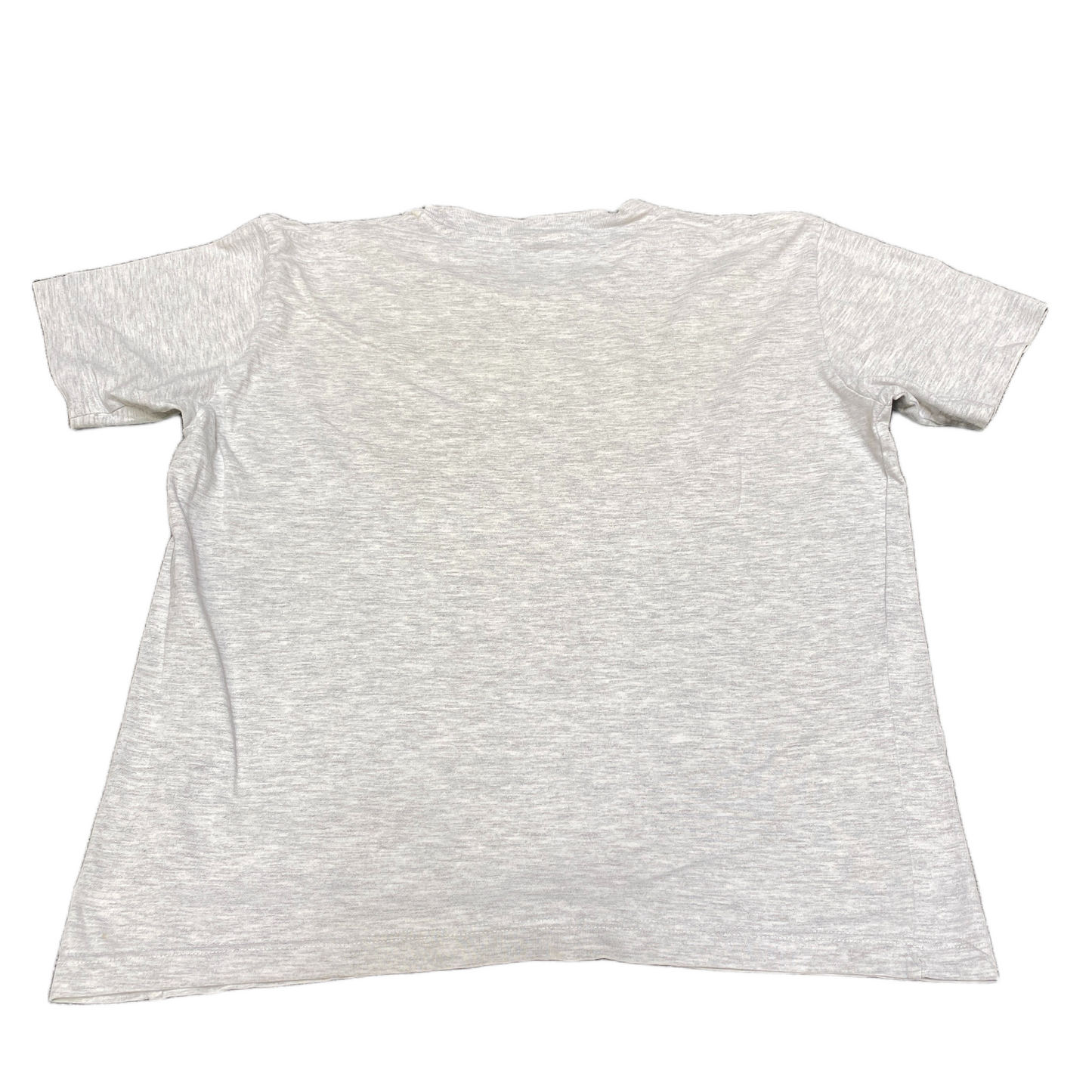 Champion T-Shirt Womens Medium Grey Heathered Script Logo Graphic Crew Neck Tee
