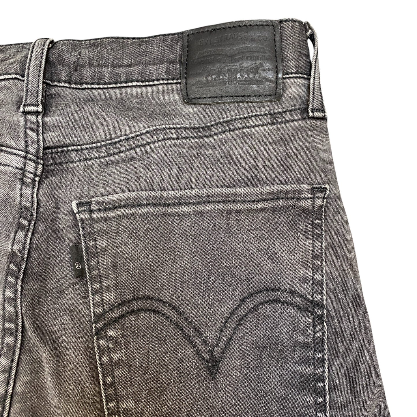 Levi's Jeans Womens 28" Waist Grey Premium Mile High Super Stretch Skinny Leg