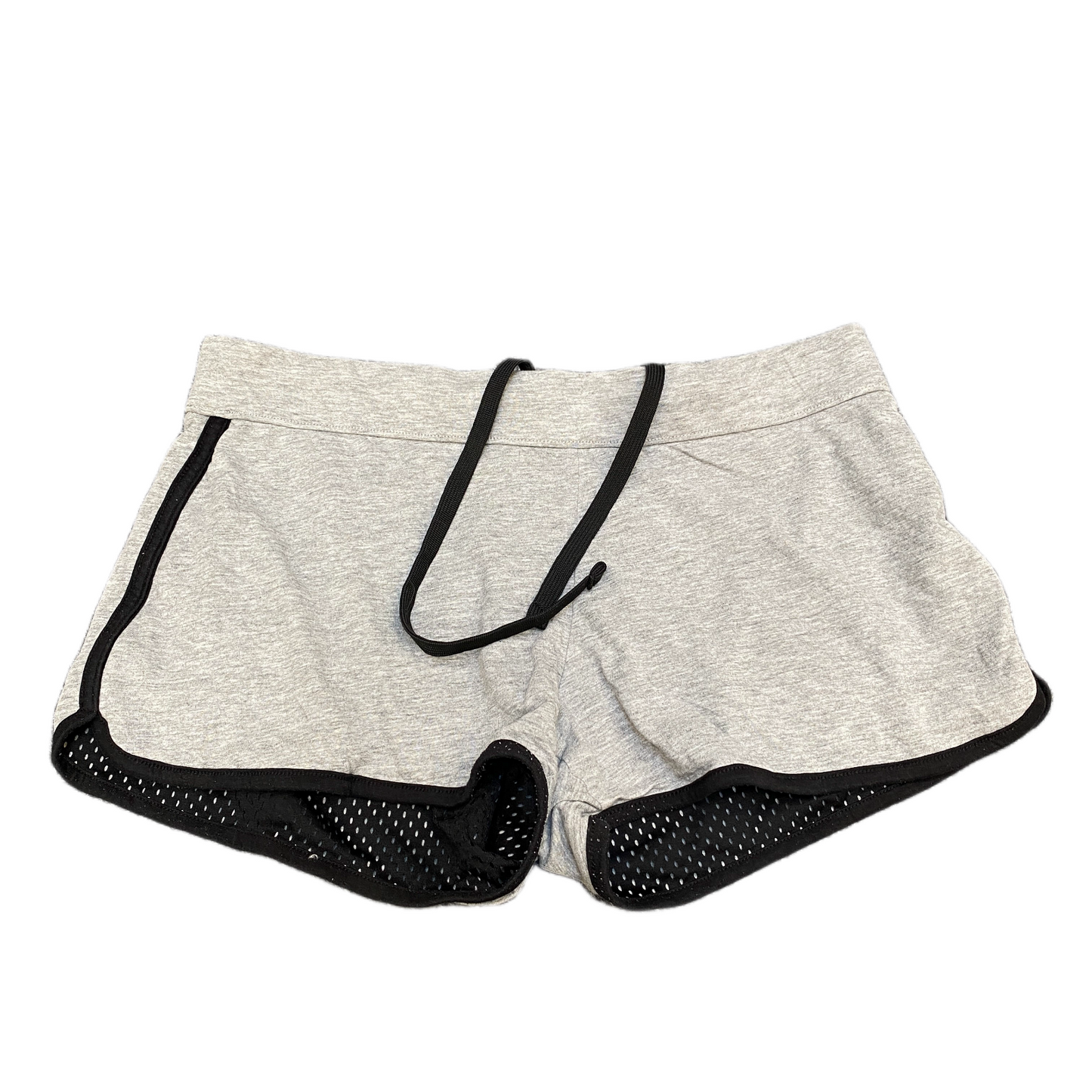 Running Sprinter Shorts Women XL 34" Waist Grey Athletic Gym Stretch Dolphin Hem