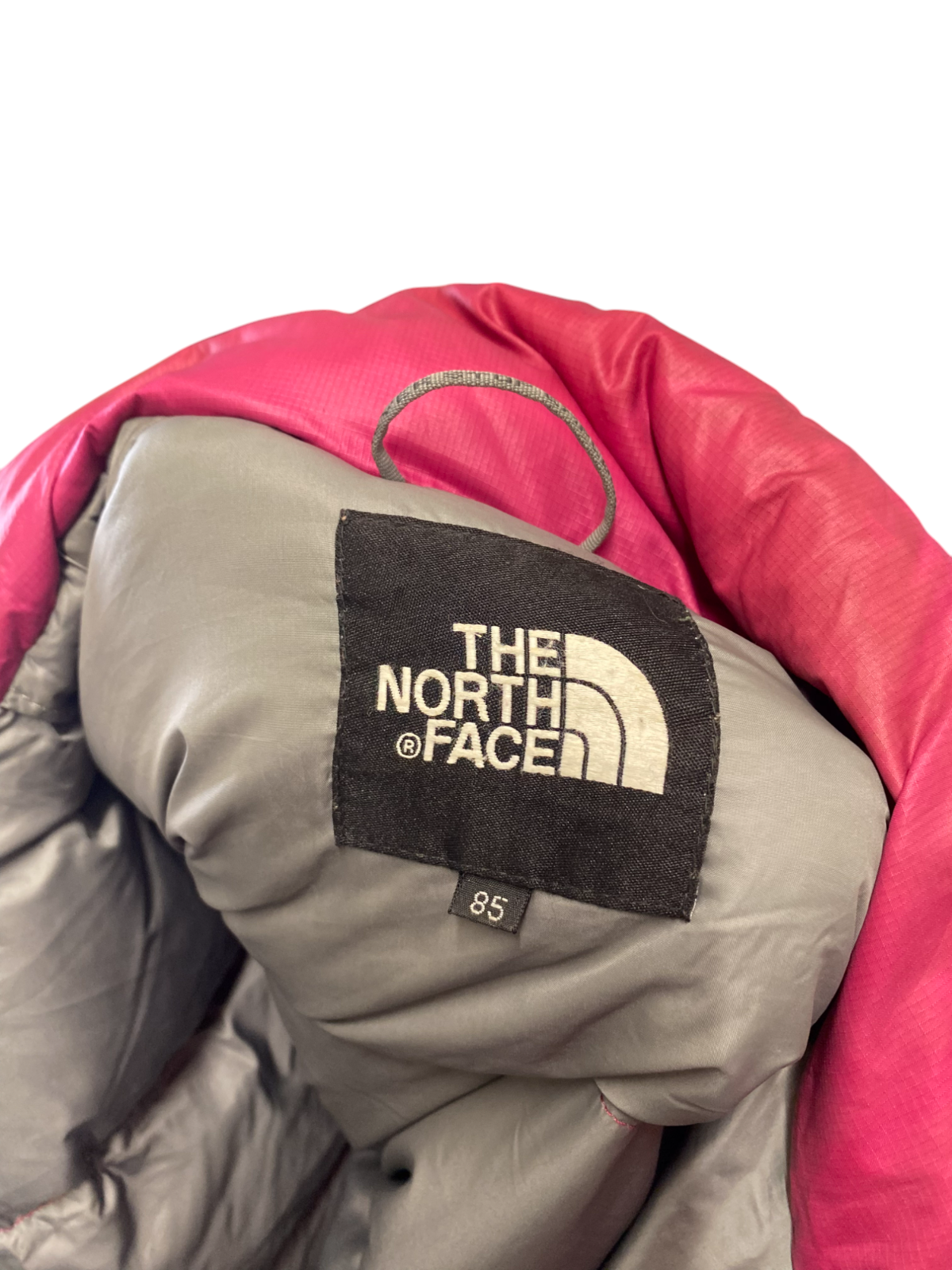 The North Face Nuptse 700 Down Puffer Jacket Women Large Pink Softshell Full Zip