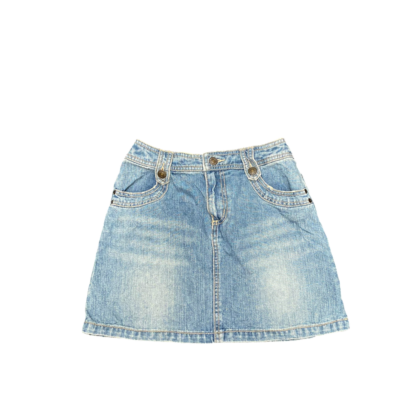 Diesel Denim Skirt Womens M Blue Faded Stretch Comfort Medium Wash Casual Preppy