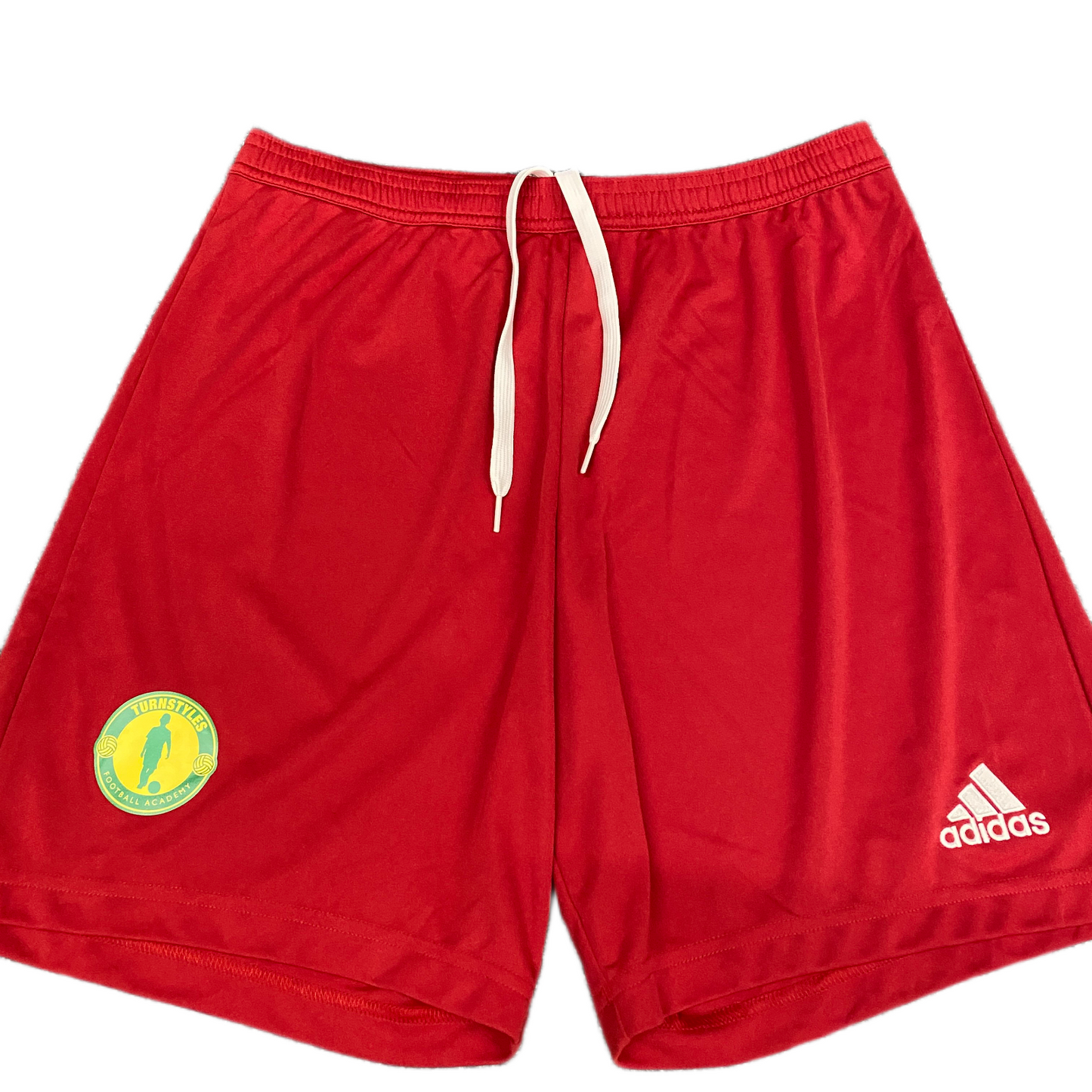 Adidas AEROREADY Football Shorts Mens S 30" Waist Red Elastic Waist Drawstring