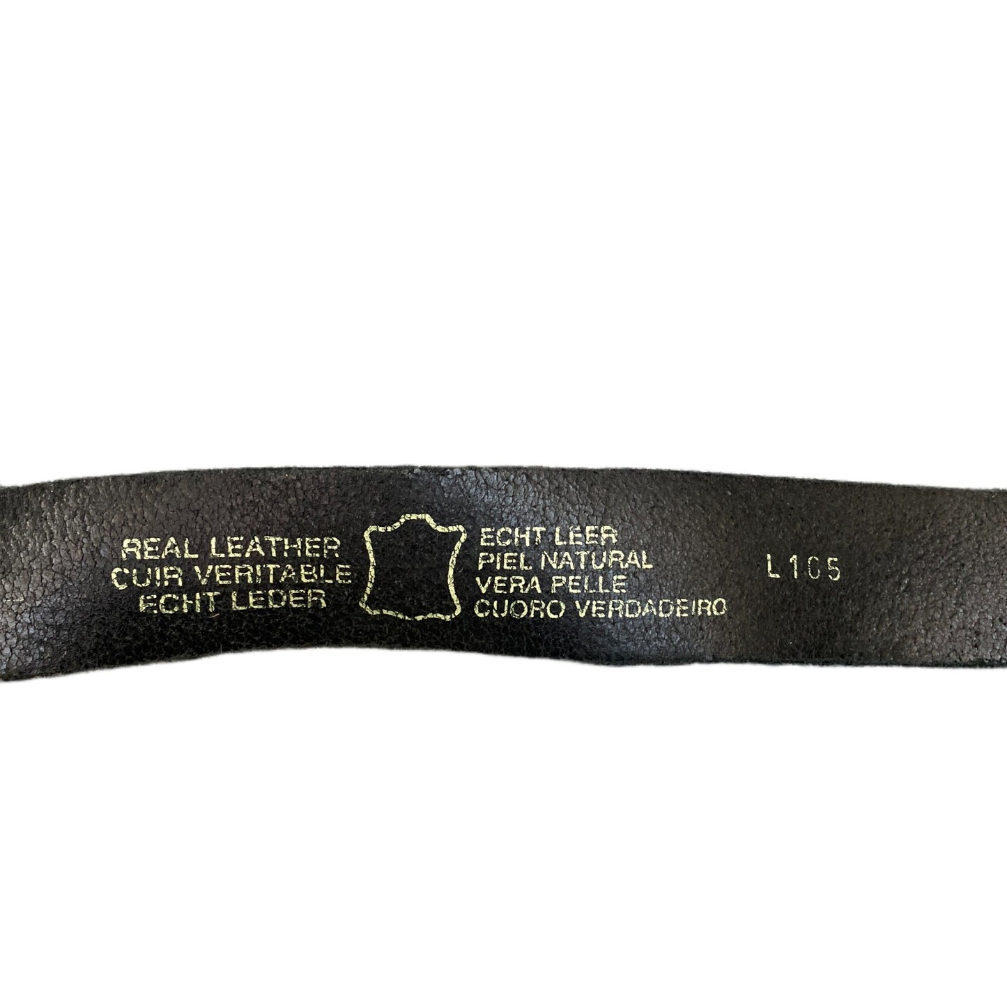 Jeans Fritz Waist Belt Mens Black Leather Adjustable Silver Pin Buckle 48 inches