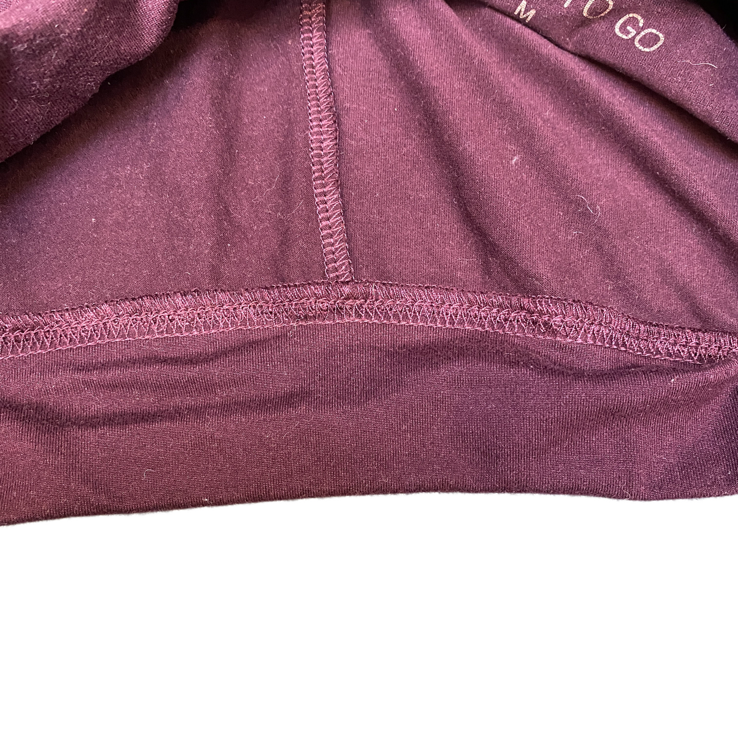 Running Sprinter Shorts Women Medium 27" Waist Burgundy Gym Athletic Dolphin Hem