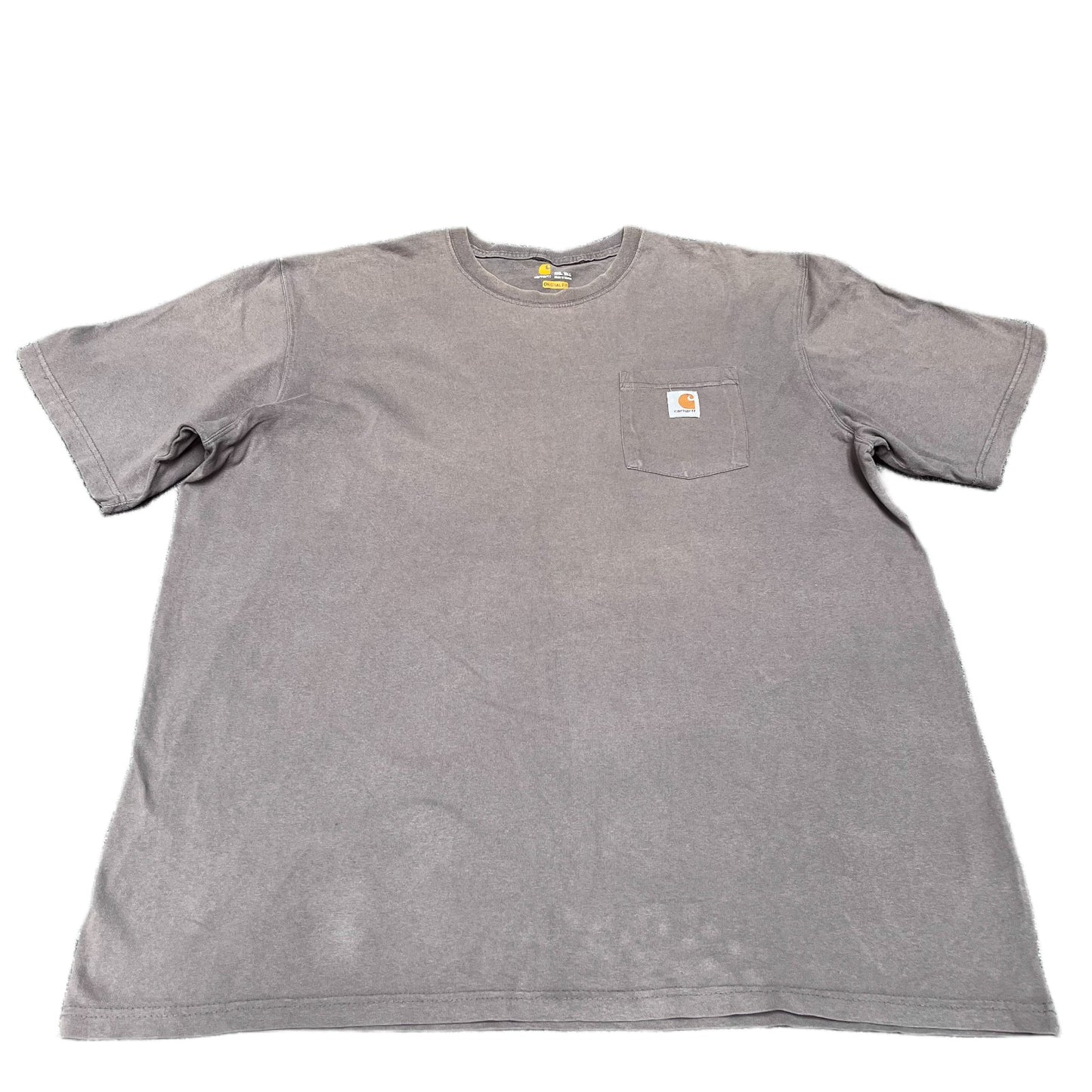 Carhartt Pocket T-Shirt Mens XL Tall Brown Original Fit Short Sleeve Summer Tee