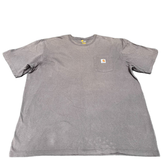 Carhartt Pocket T-Shirt Mens XL Tall Brown Original Fit Short Sleeve Summer Tee