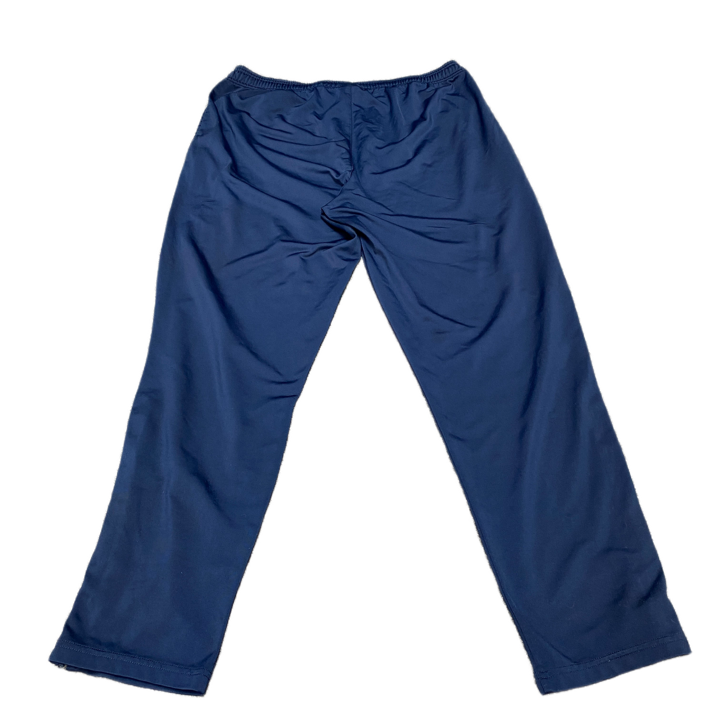 Adidas Joggers Fits as Mens 34" Waist Blue Ankle Zip Drawstring Track Trousers