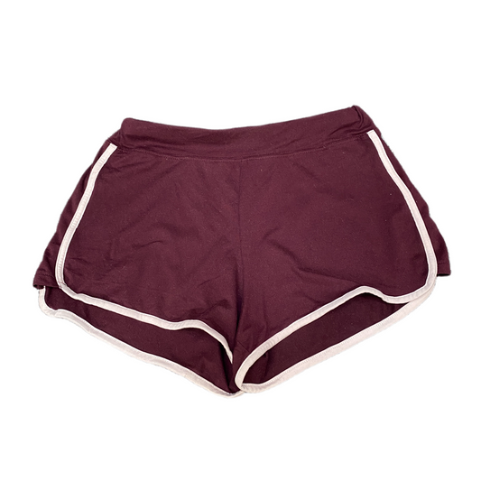 Running Sprinter Shorts Women Medium 27" Waist Burgundy Gym Athletic Dolphin Hem