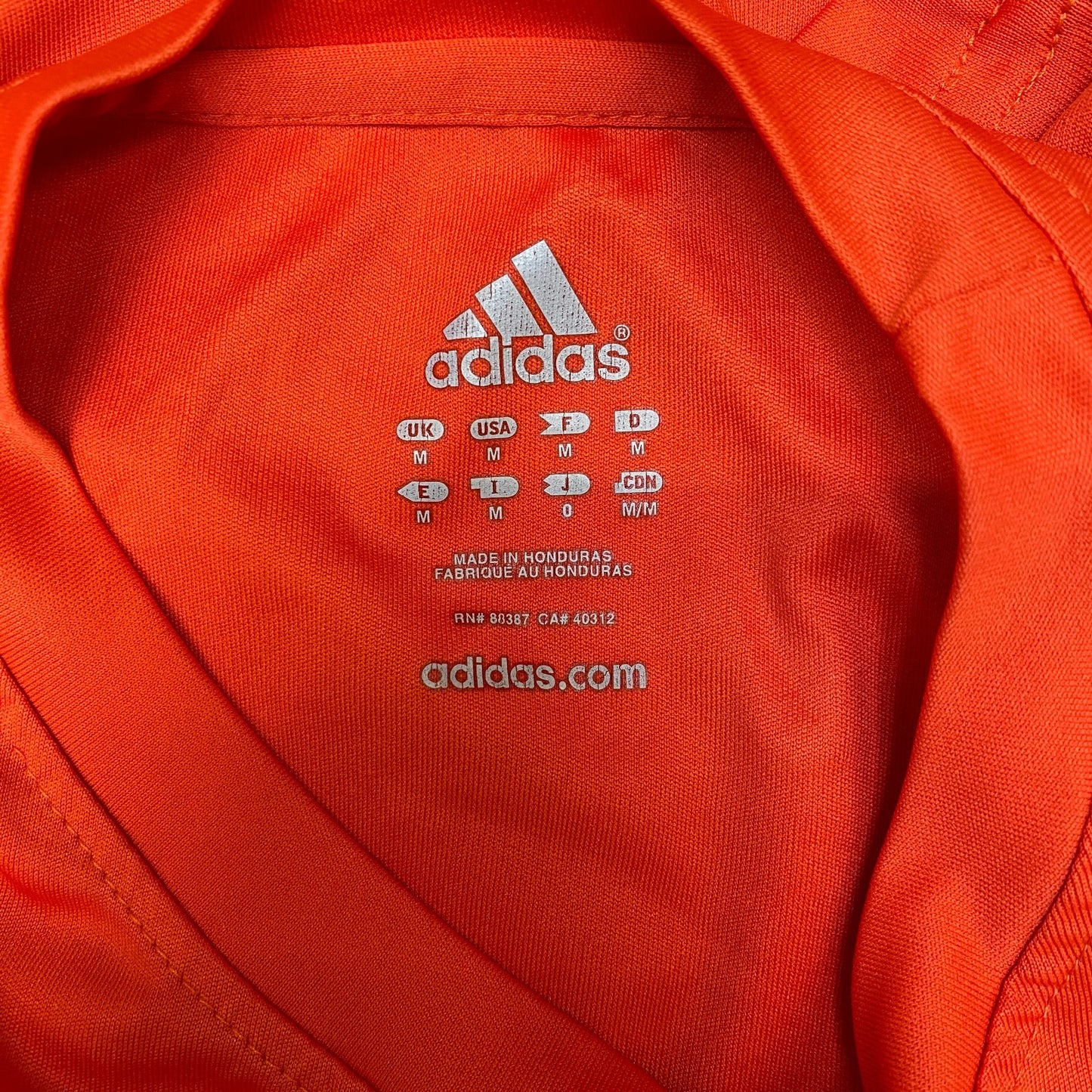 Adidas Workout Essentials Base T-Shirt Mens M Orange Short Sleeve Pullover Tee