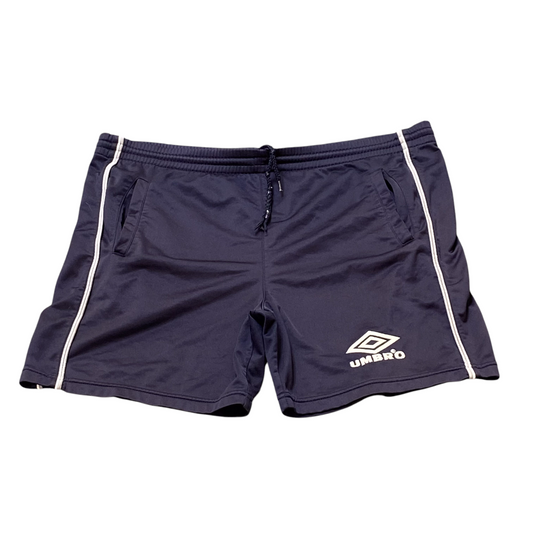 Umbro Shorts Mens Large Black Spellout Logo Pocket Elastic Waist Drawstring