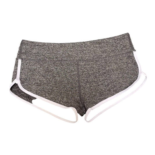 Sprinter Shorts Womens Medium Grey Space Dye High Waisted Athletic Gym Workout