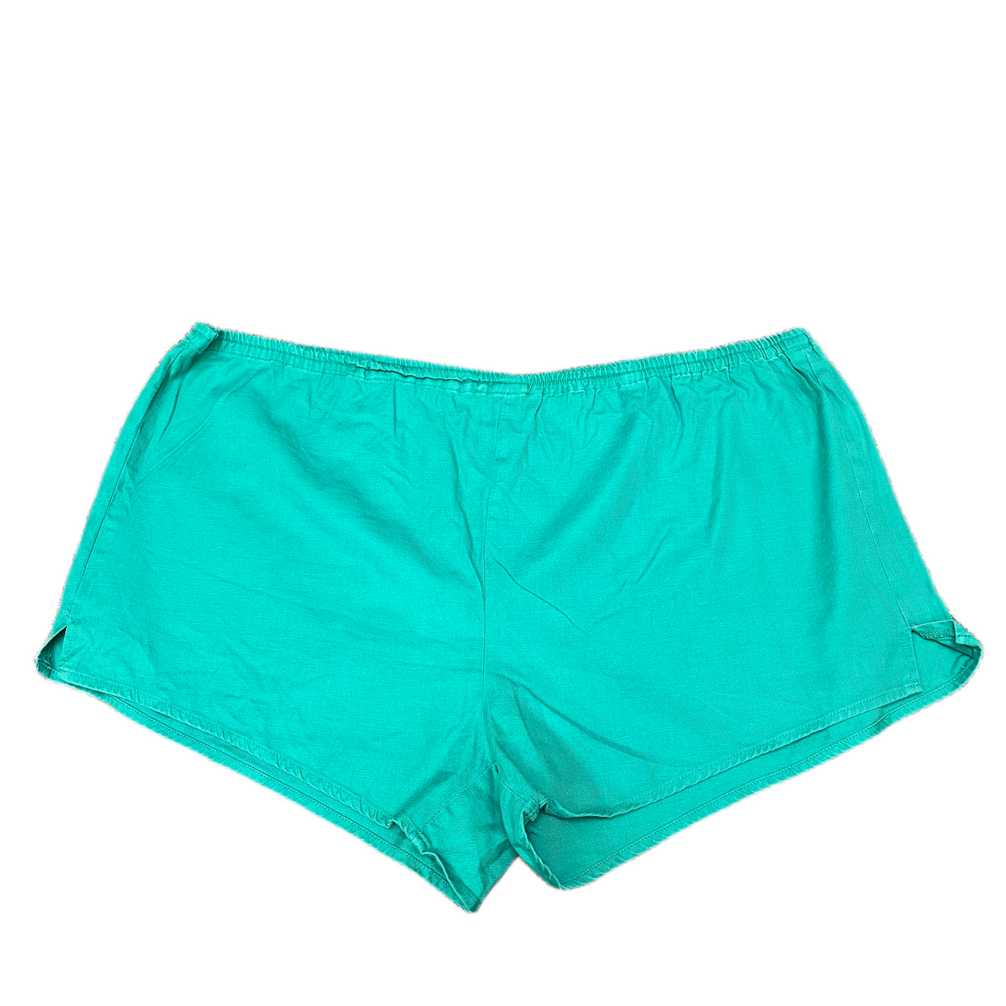 Running Sprinter Shorts Womens XL 40" Waist Teal Green Training Workout Pull On