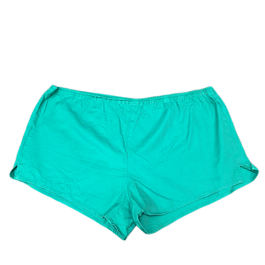 Running Sprinter Shorts Womens XL 40" Waist Teal Green Training Workout Pull On