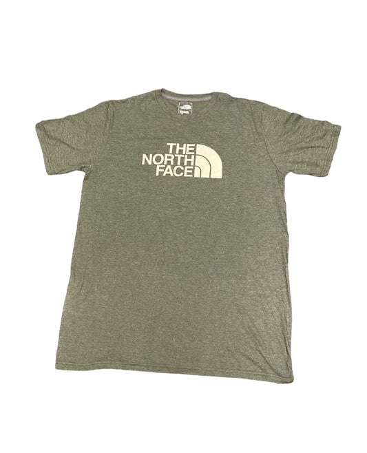 The North Face T-Shirt Green Mens L Chest Logo