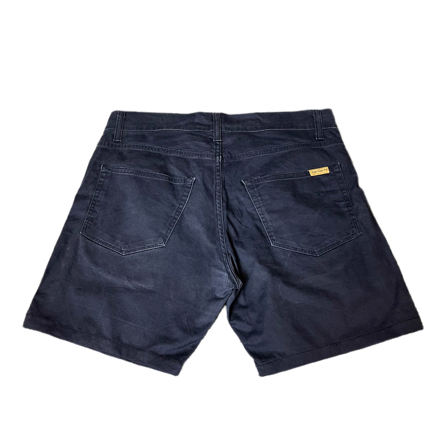 Carhartt Swell Short Fits as Mens L 33" Waist Navy Dark Wash Classic 5-Pockets