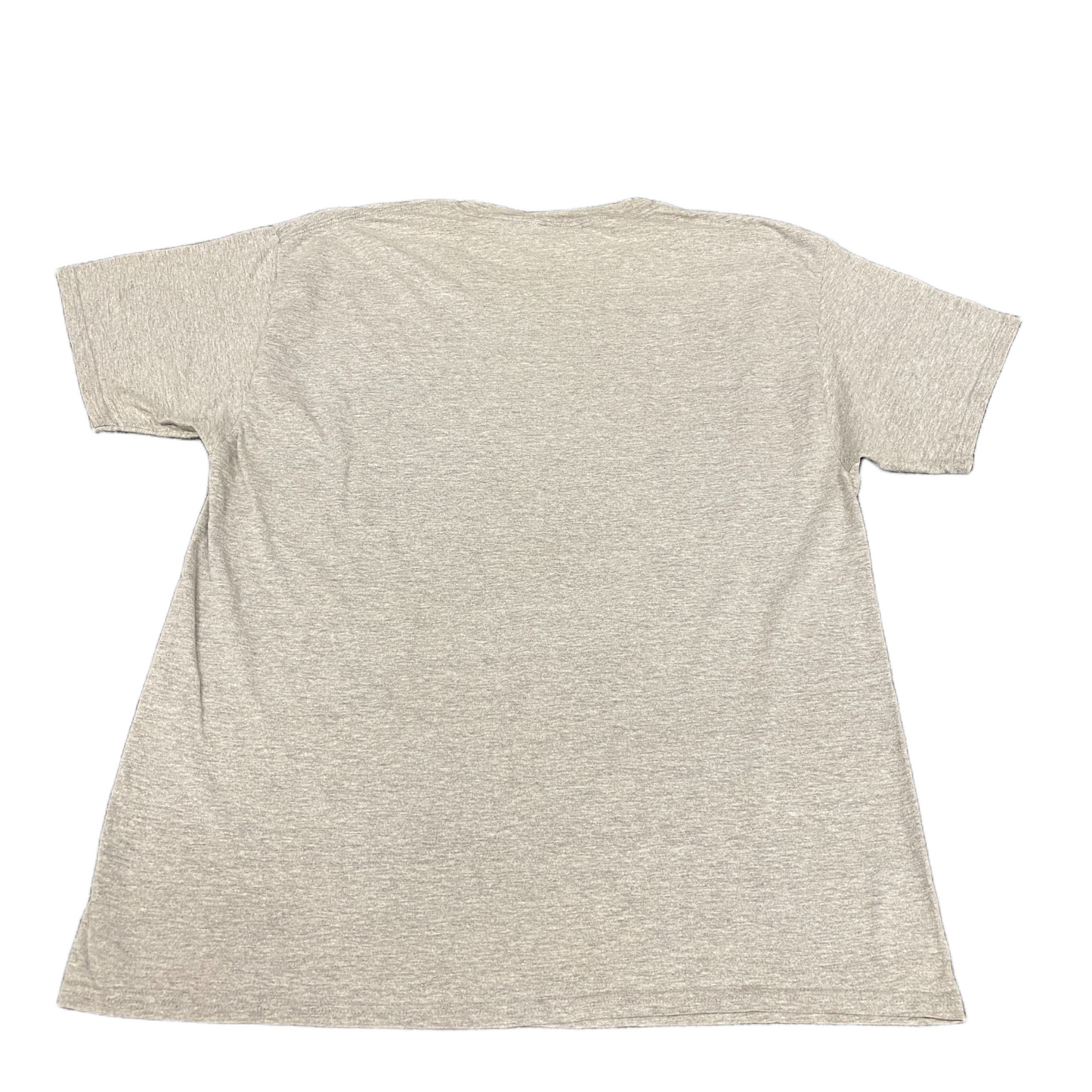Hanes Beefy T-Shirt Men M Grey Graphic Print Short Sleeve Crew Neck Pullover Tee