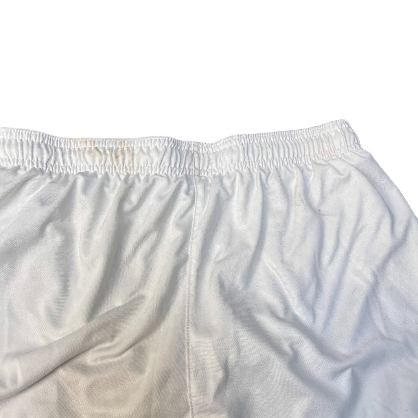 Nike Dri-FIT Football Shorts Mens XS 27" Waist White Swoosh Logo Drawstring