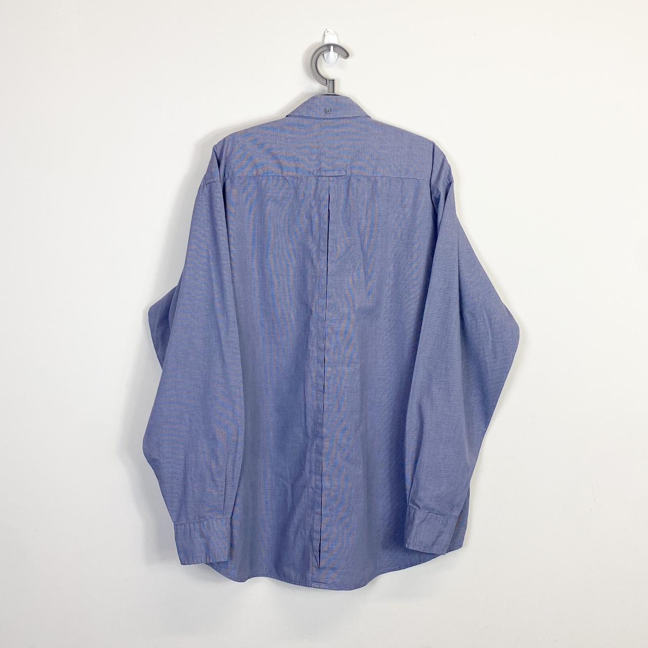 Ben Sherman Shirt Mens Large Purple Check Collared Button Down