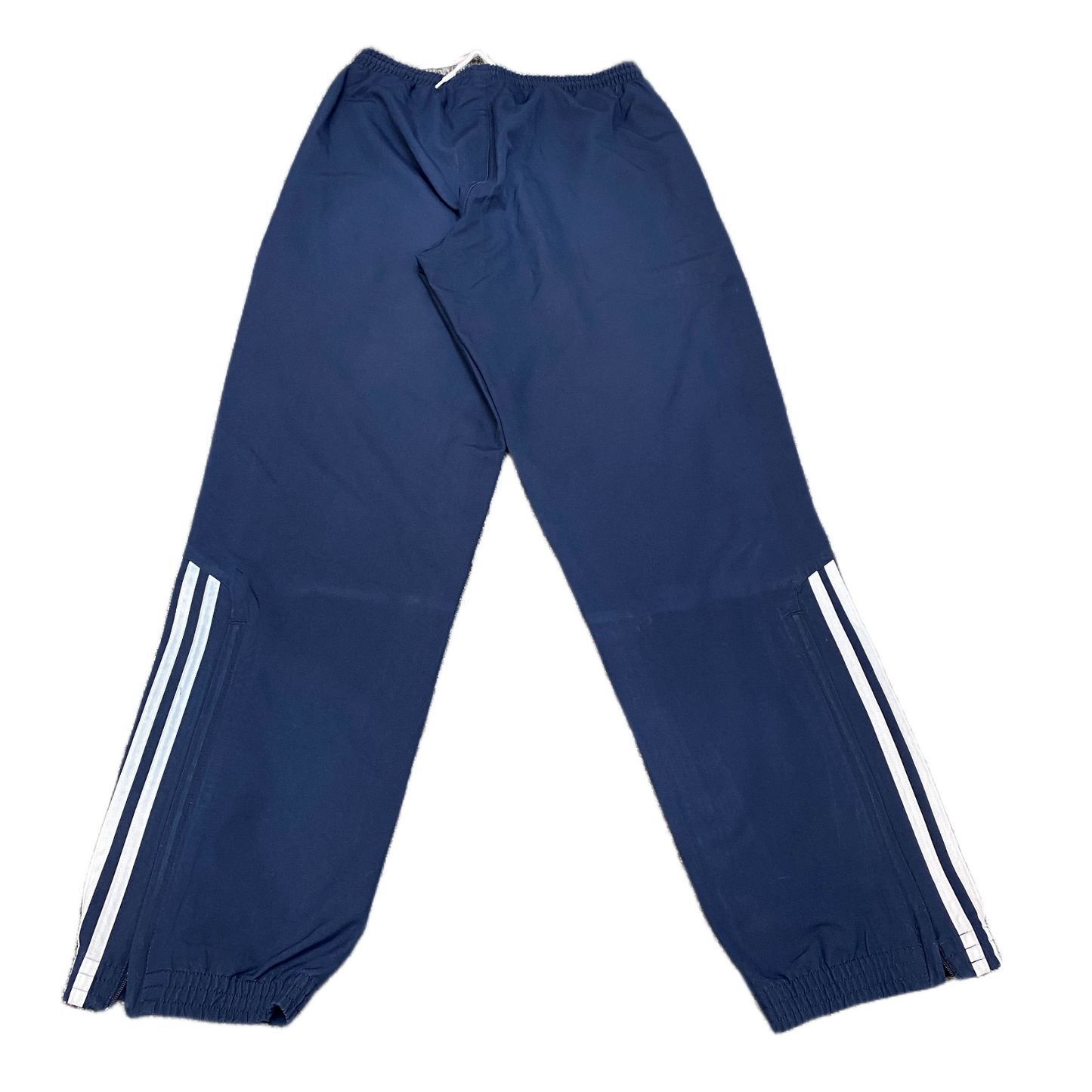 Adidas Track Pants Fits as Mens 26" Waist Blue White 3-Stripes Workout Ankle Zip