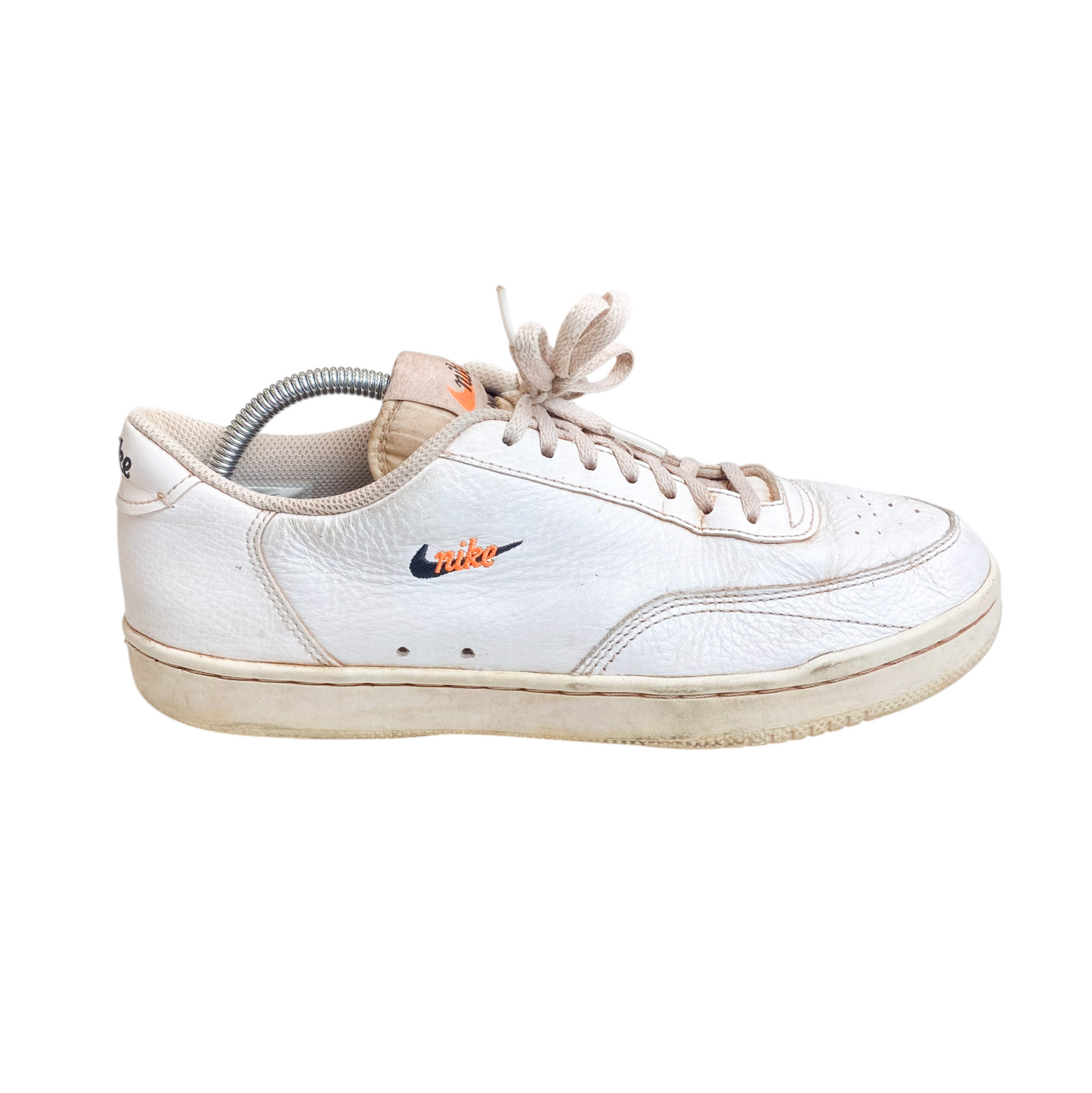 Nike Court Vintage Premium Casual Low Sneakers Womens UK 7.5 White Leather