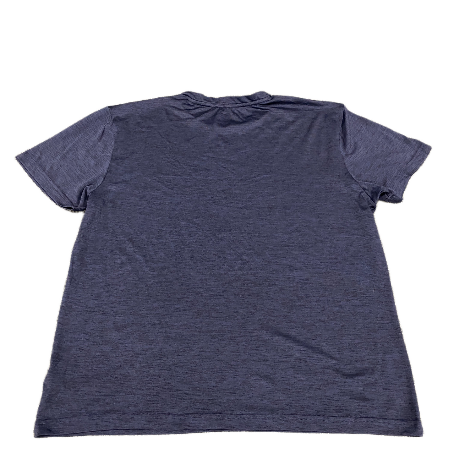Reebok Training Tech T-Shirt Fits as Mens L Navy Short Sleeve Crew Neck