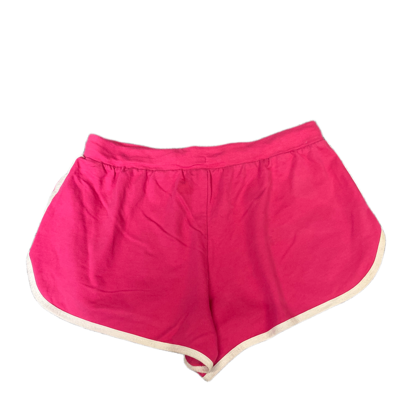 Running Sprinter Shorts Womens L 30" Waist Pink Athletic Gym Workout Dolphin Hem